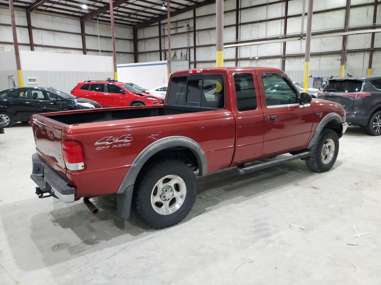 2000 Ford Ranger Super Cab Burgundy vin: 1FTZR15X7YTA39610