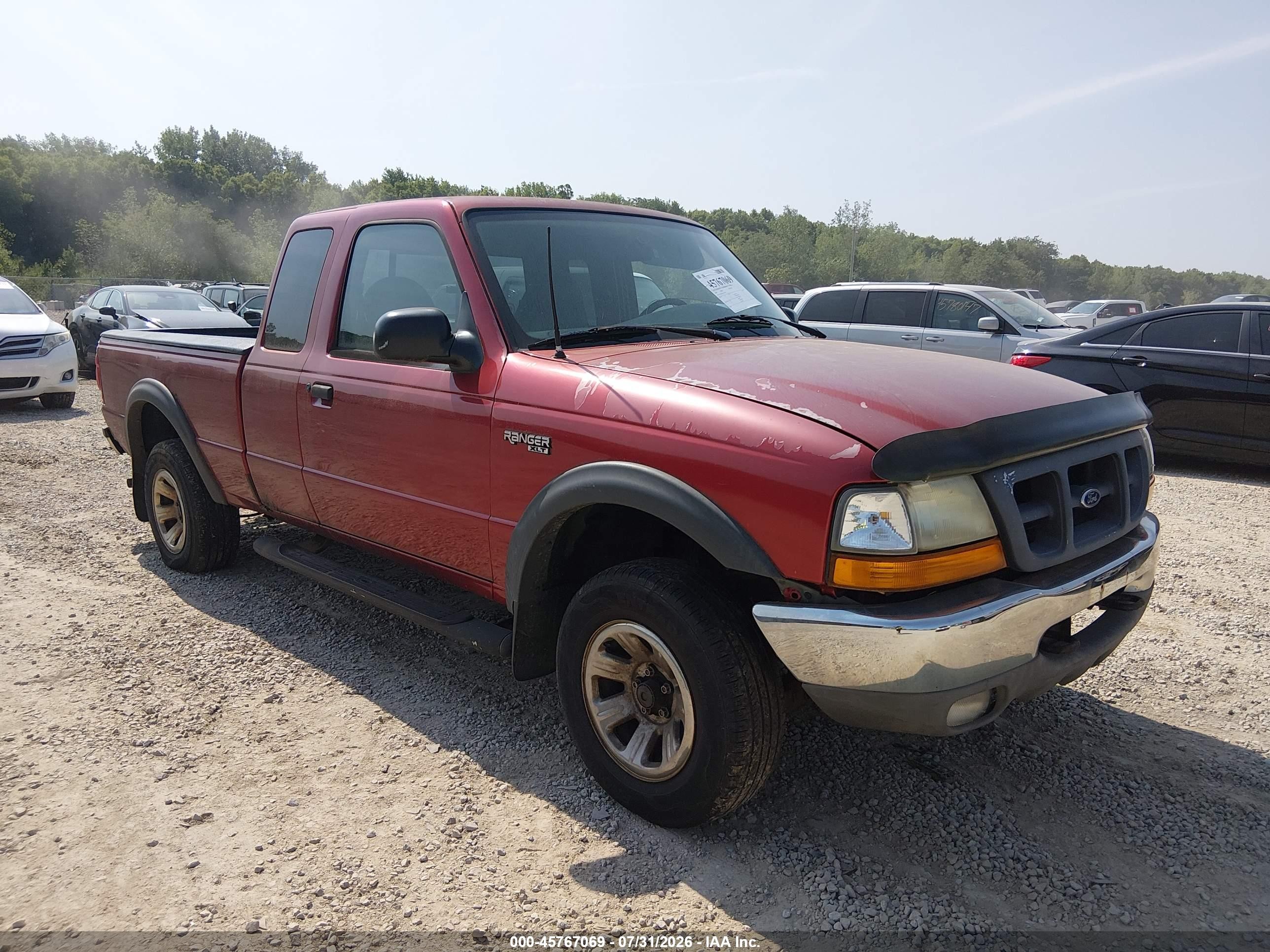 2000 Ford Ranger Xlt Red vin: 1FTZR15X8YTA07345