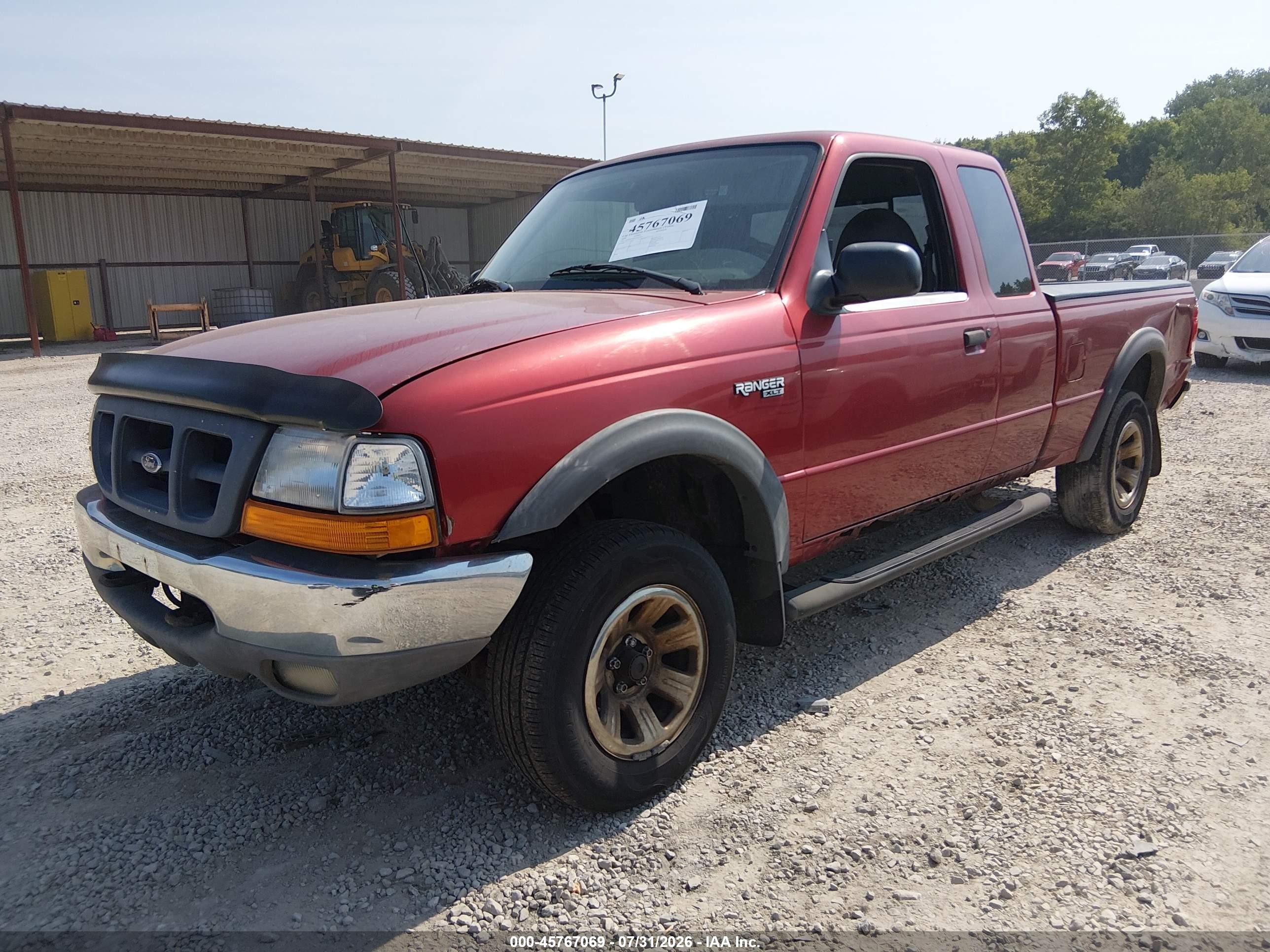 2000 Ford Ranger Xlt Red vin: 1FTZR15X8YTA07345