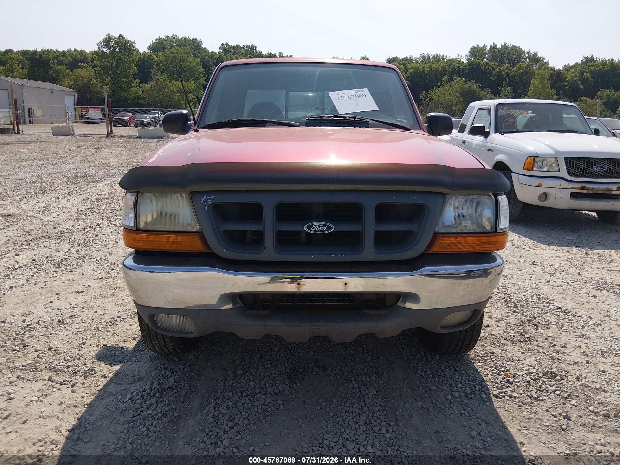 2000 Ford Ranger Xlt Red vin: 1FTZR15X8YTA07345