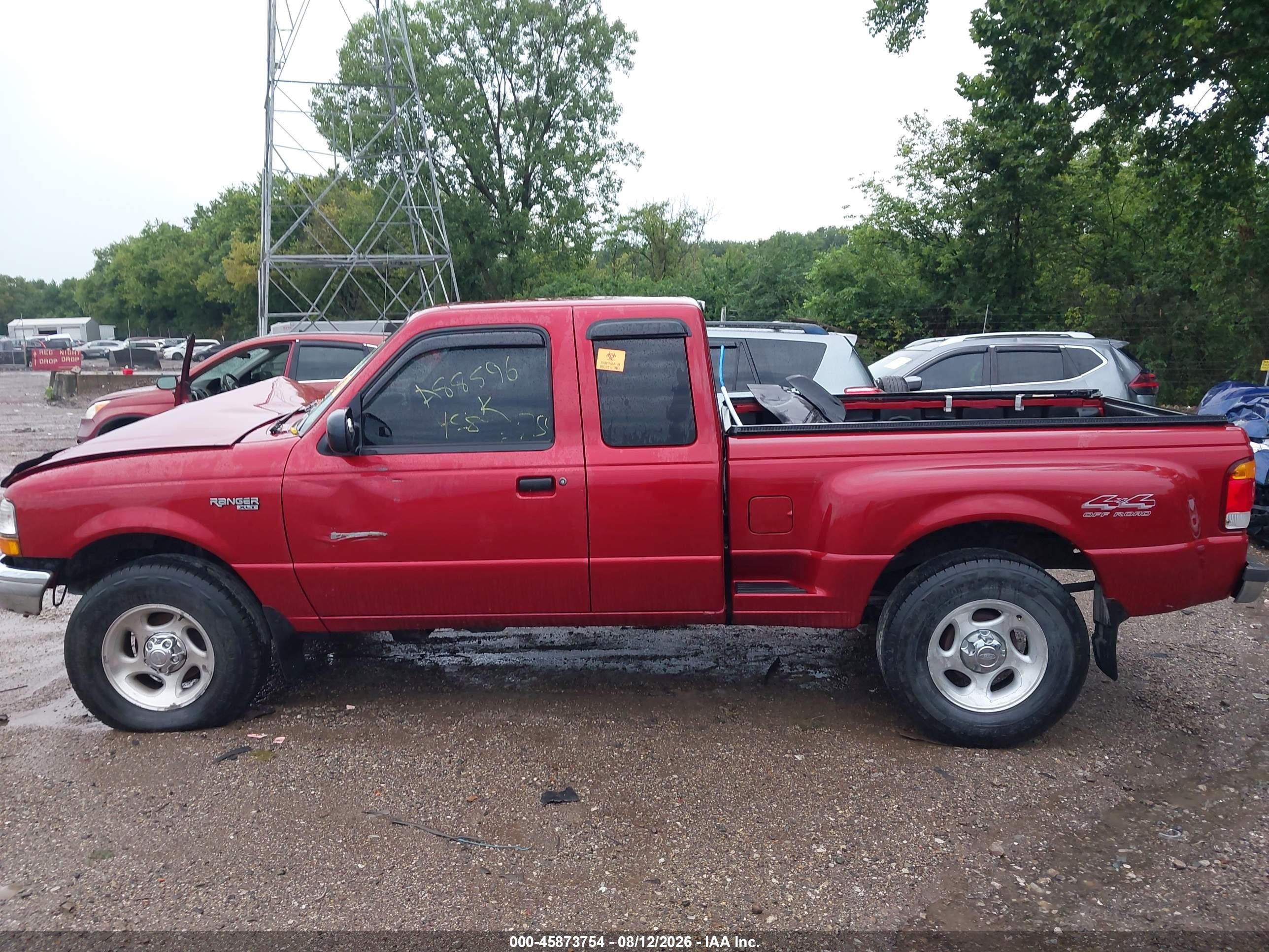 1999 Ford Ranger Xlt Red vin: 1FTZR15XXXPA88596