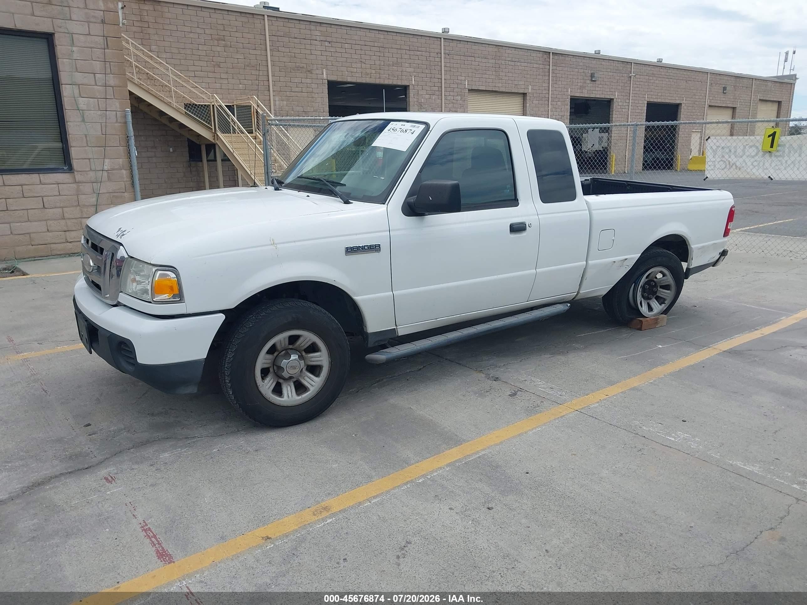 2008 Ford Ranger Xlt White vin: 1FTZR44E18PA47793