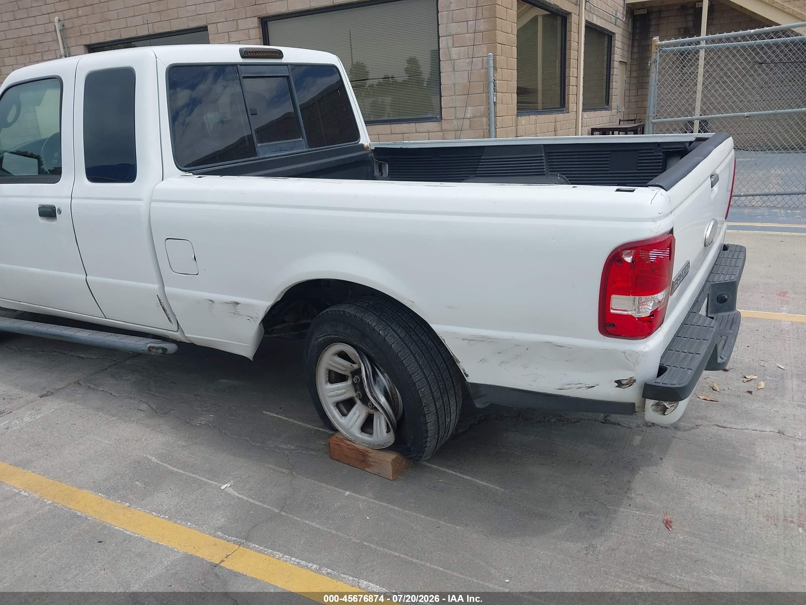 2008 Ford Ranger Xlt White vin: 1FTZR44E18PA47793