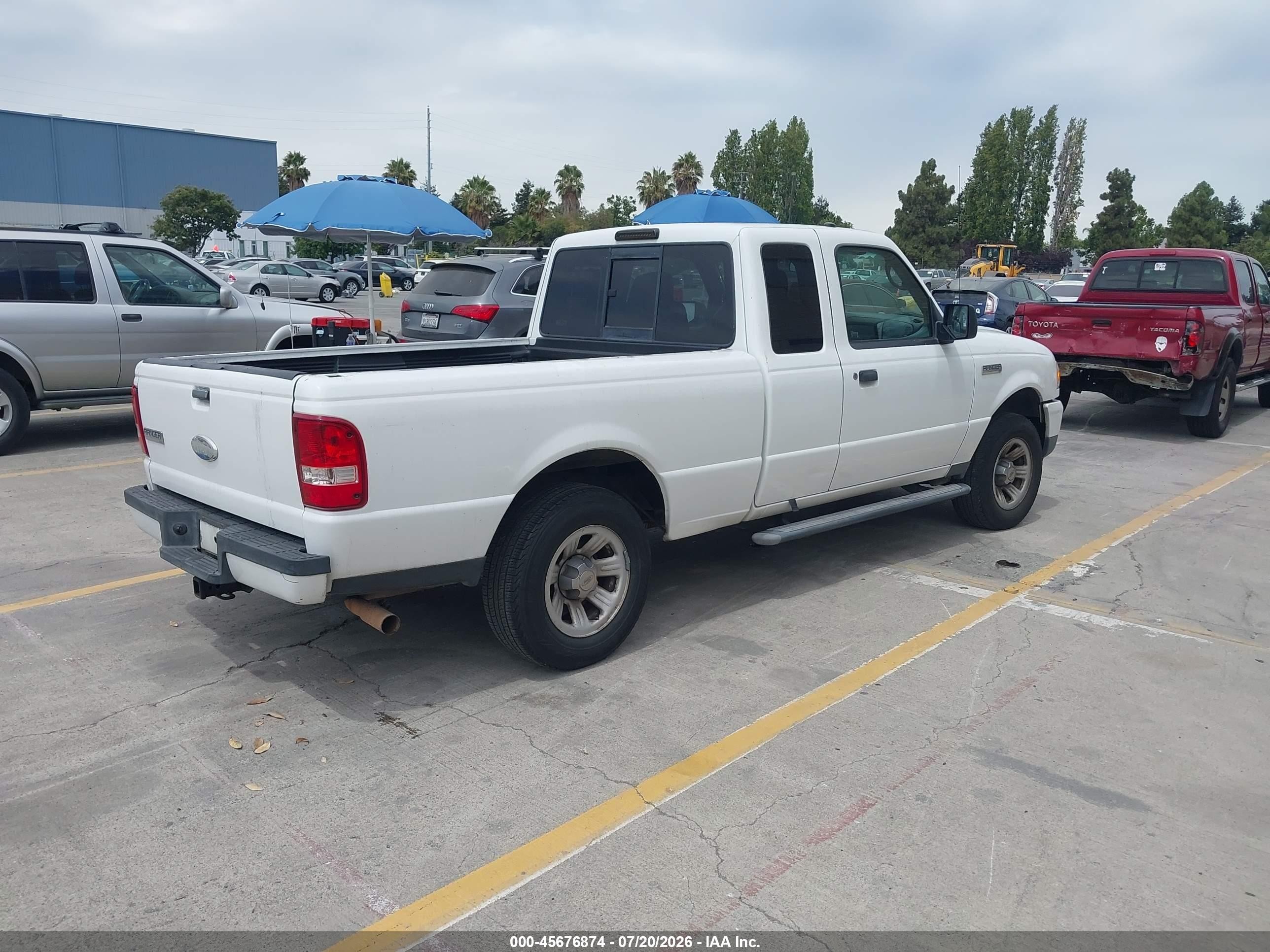 2008 Ford Ranger Xlt White vin: 1FTZR44E18PA47793
