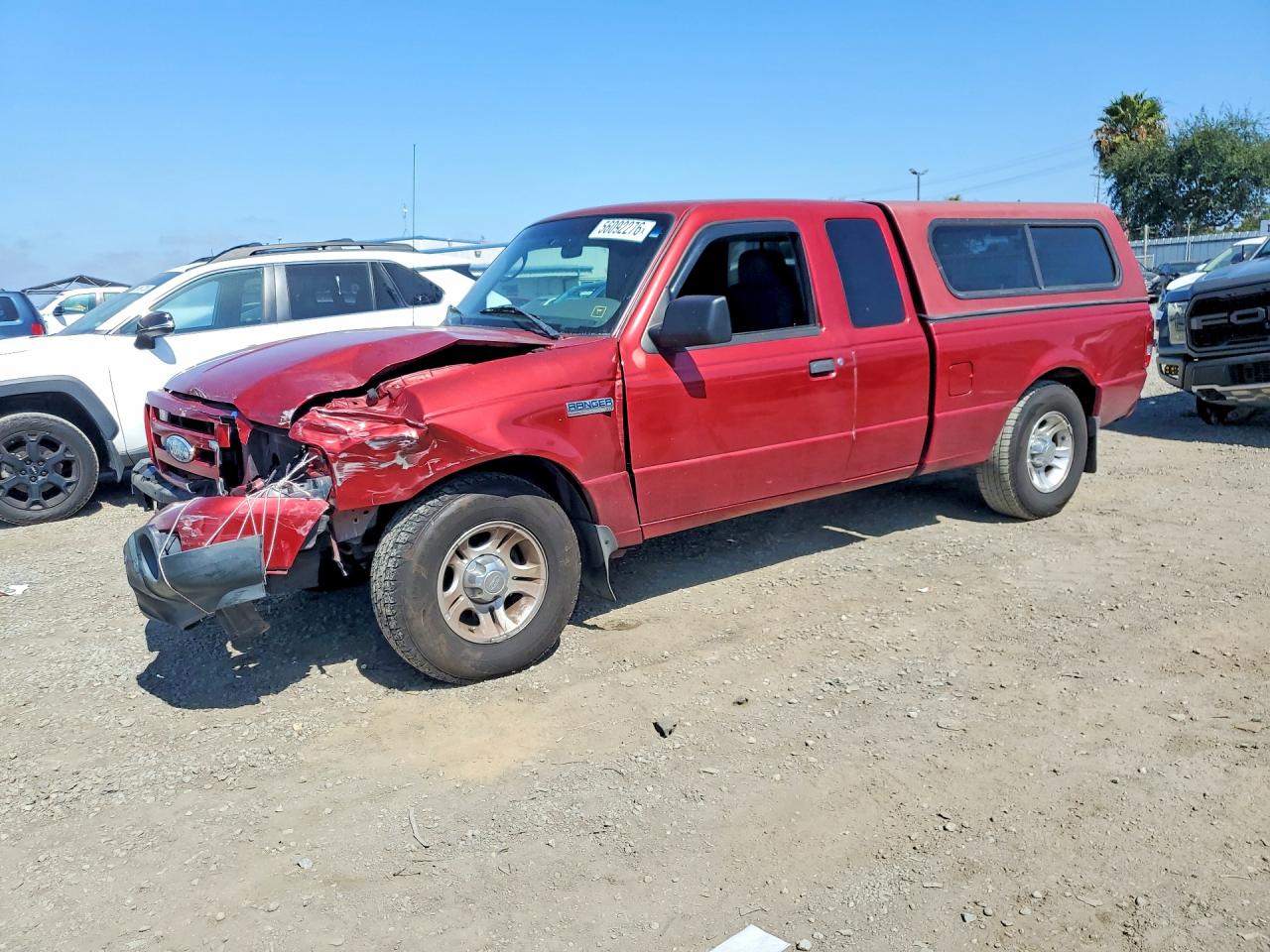 2008 Ford Ranger Super Cab Red vin: 1FTZR44E58PA19236