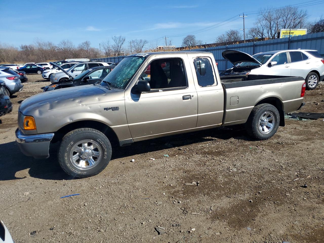 2003 Ford Ranger Super Cab Желто-коричневый vin: 1FTZR44U13PB81445