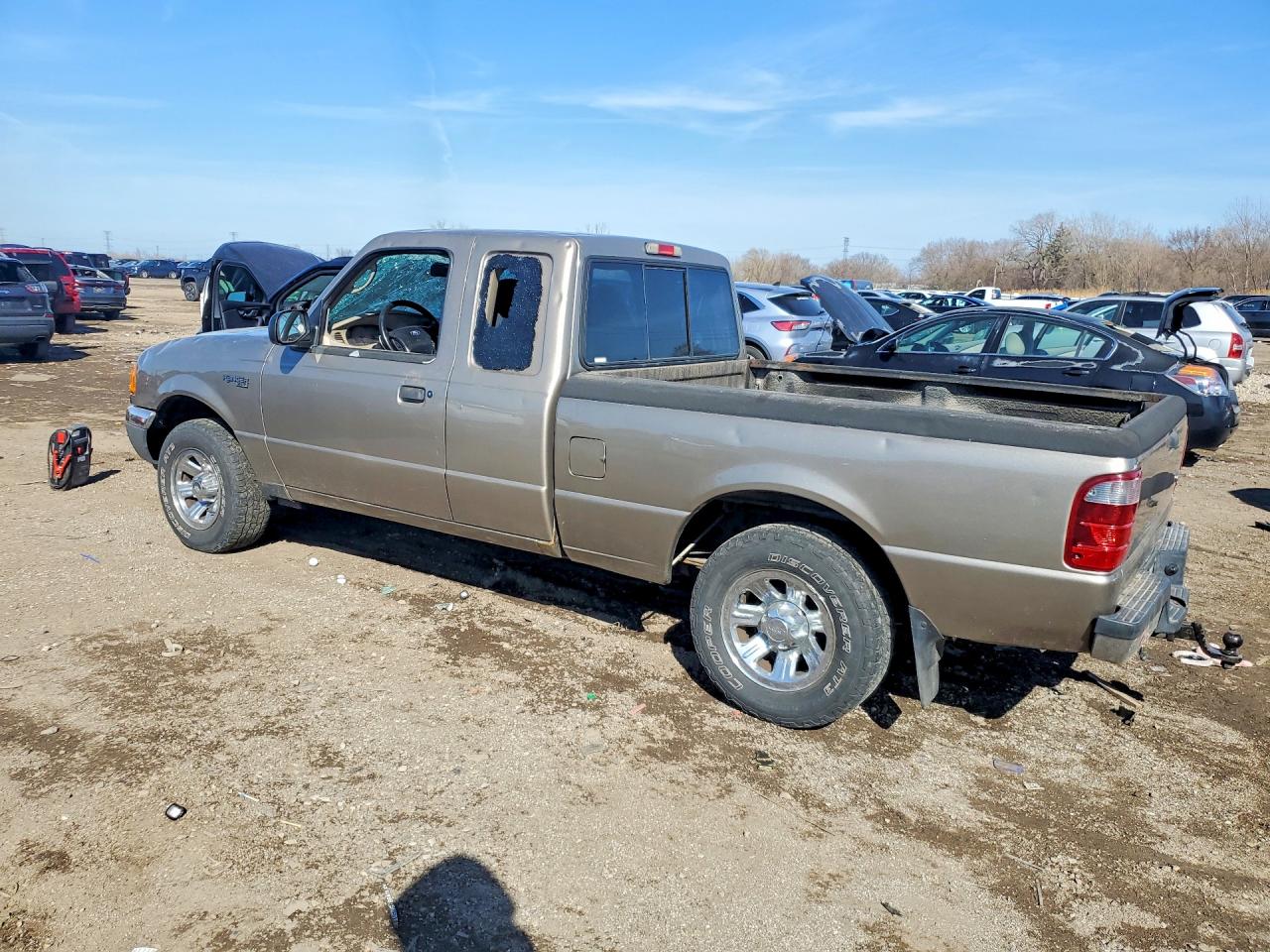 2003 Ford Ranger Super Cab Желто-коричневый vin: 1FTZR44U13PB81445