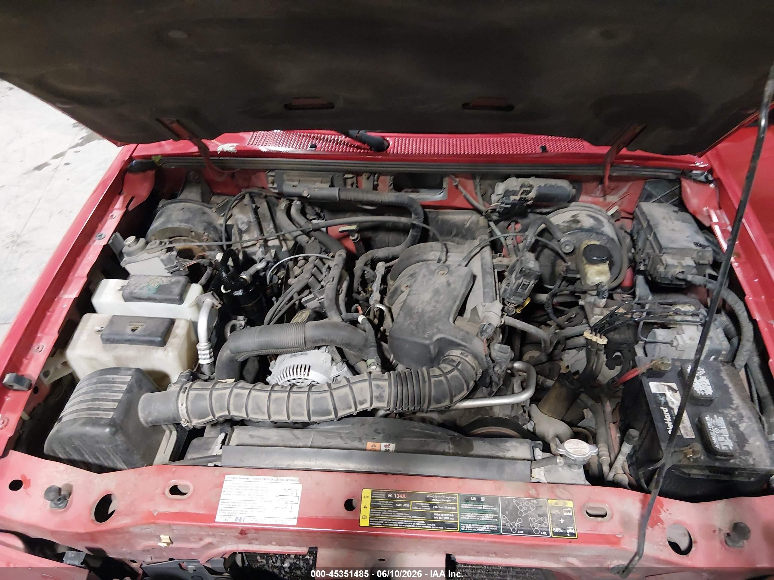 2004 Ford Ranger Edge/tremor/xlt Красный vin: 1FTZR44U14PB61701