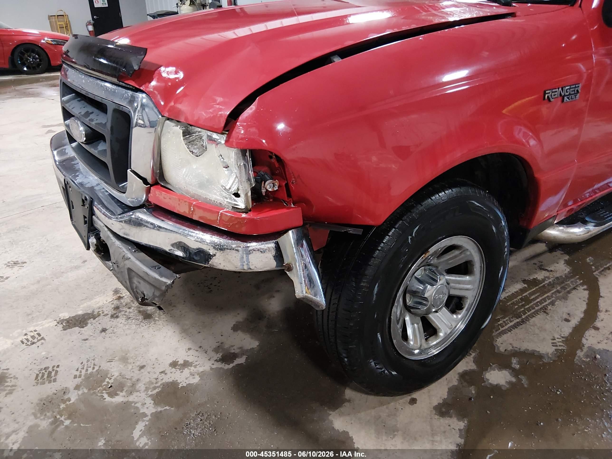 2004 Ford Ranger Edge/tremor/xlt Красный vin: 1FTZR44U14PB61701