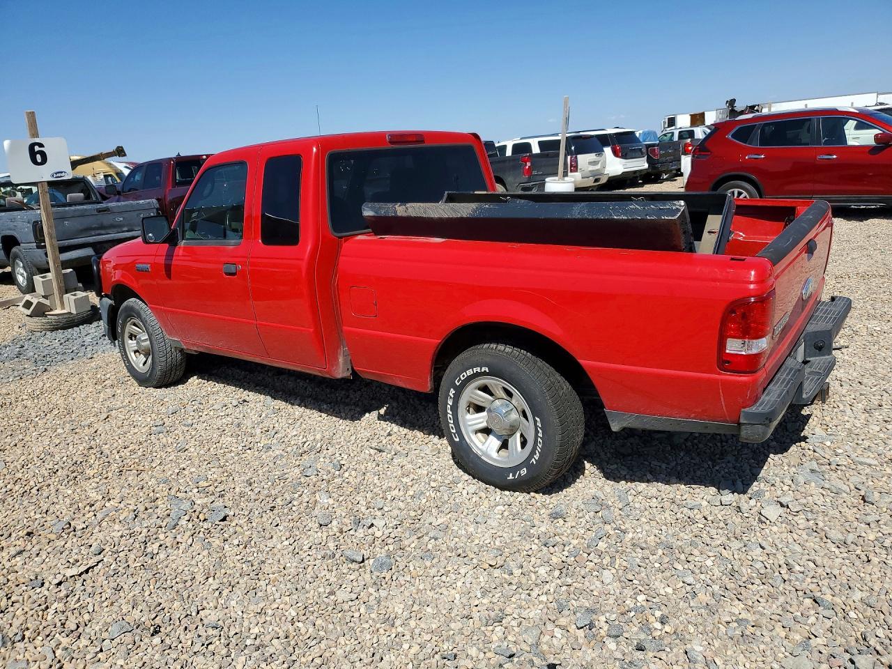 2007 Ford Ranger Super Cab Red vin: 1FTZR44U17PA51574
