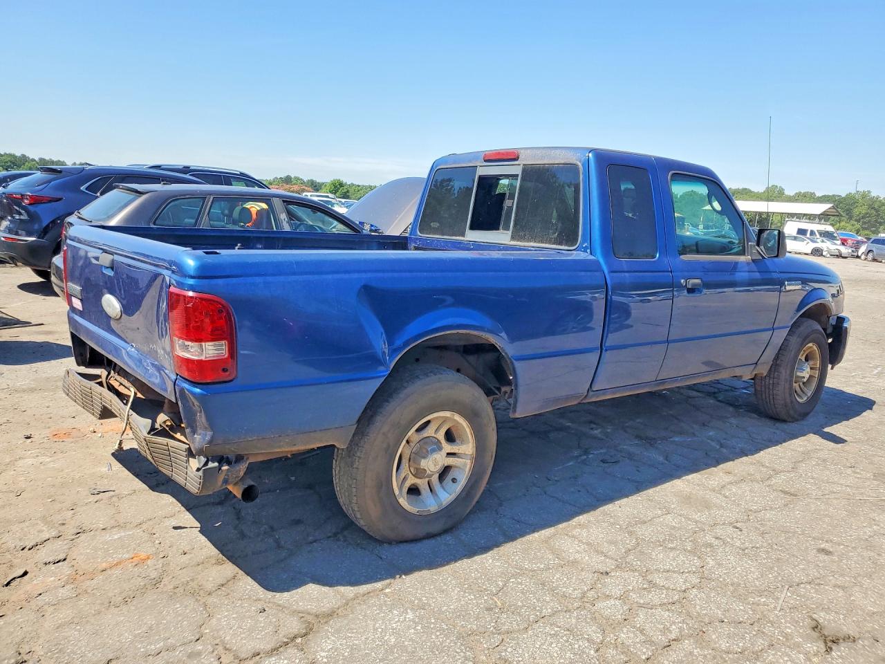 2007 Ford Ranger Super Cab Blue vin: 1FTZR44U47PA03096