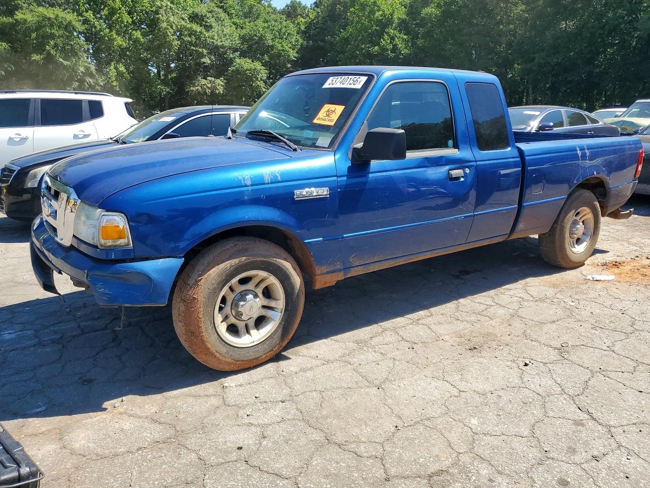 2007 Ford Ranger Super Cab Blue vin: 1FTZR44U47PA03096