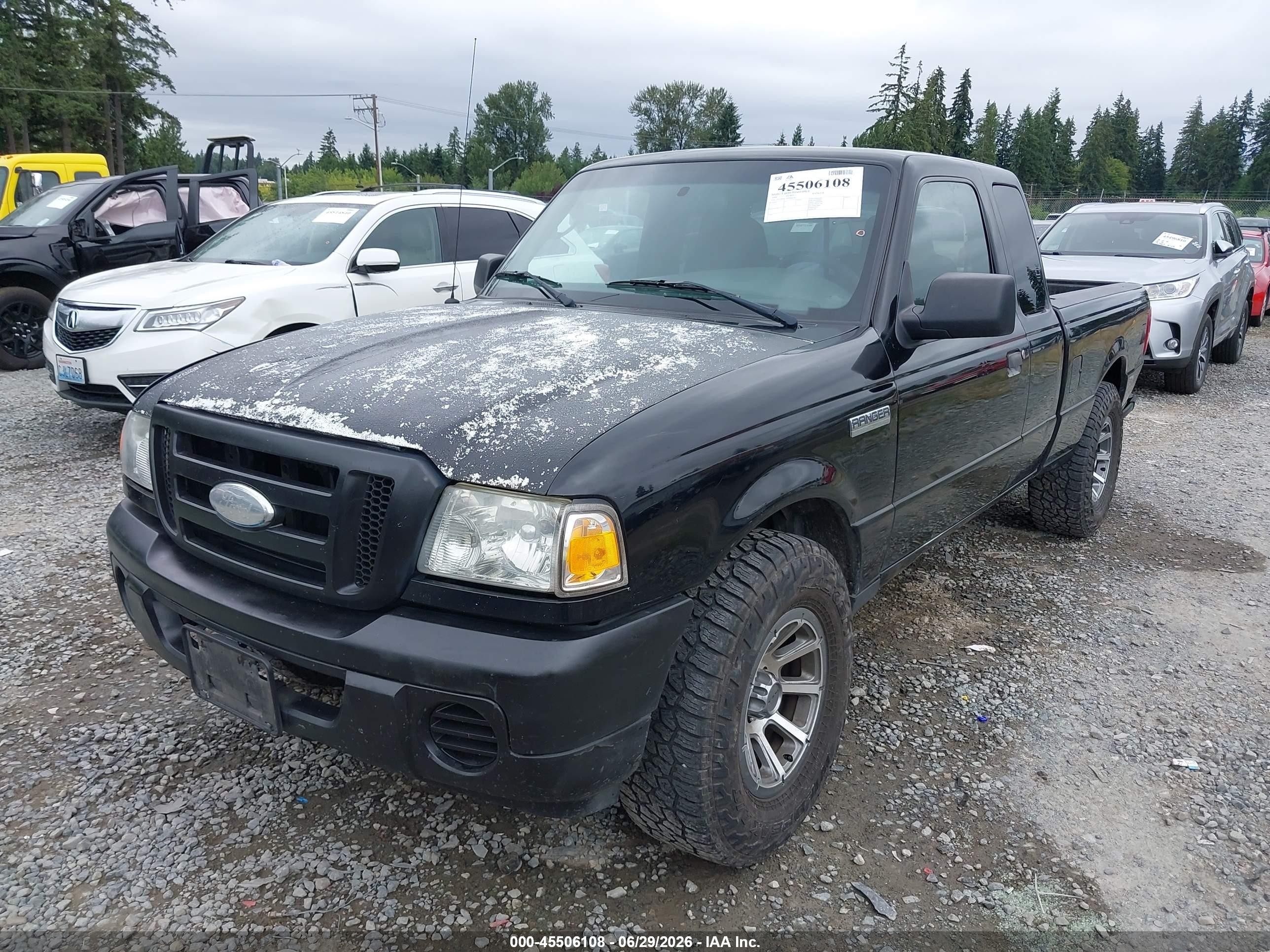 2008 Ford Ranger Xlt Черный vin: 1FTZR44U58PB06058