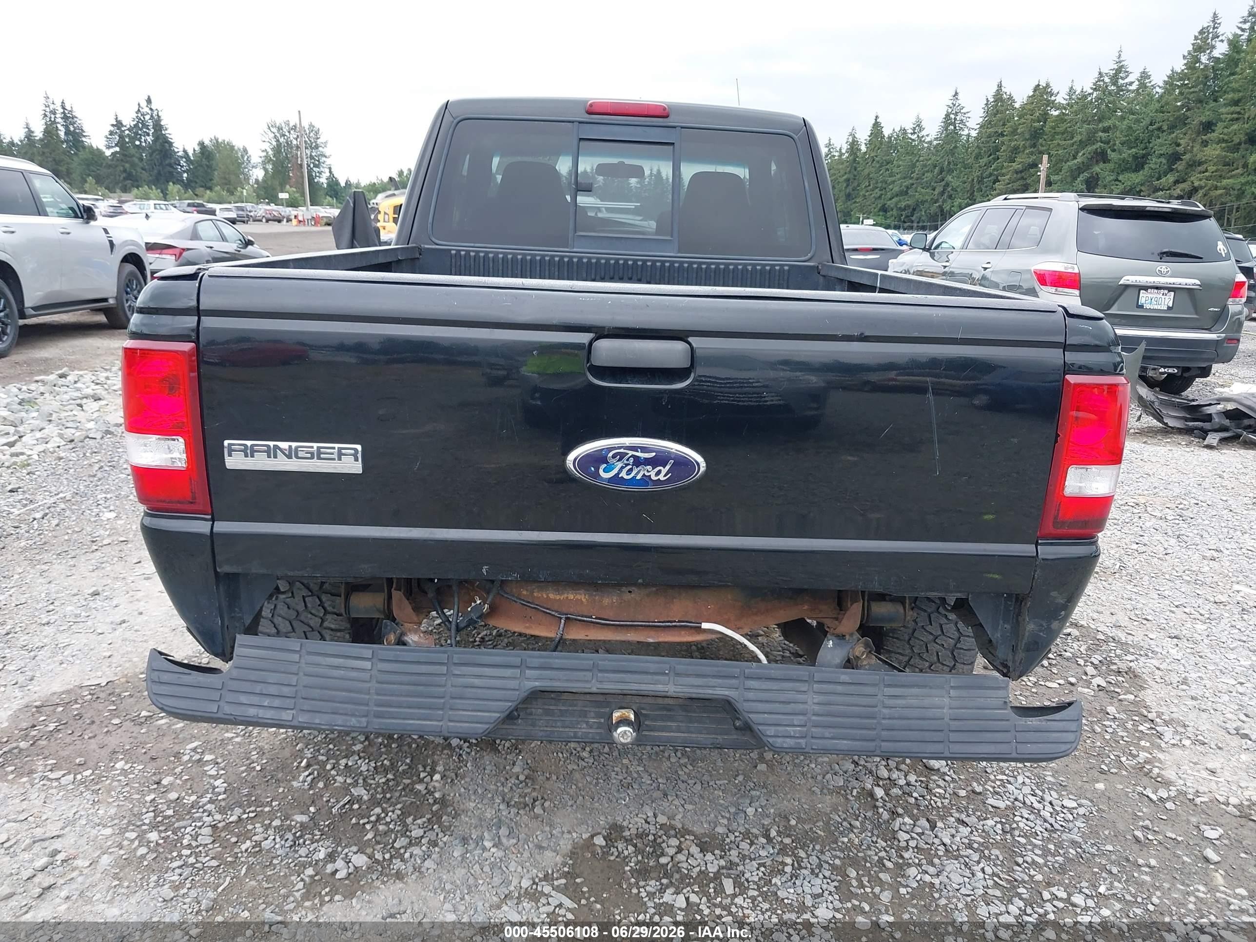 2008 Ford Ranger Xlt Черный vin: 1FTZR44U58PB06058