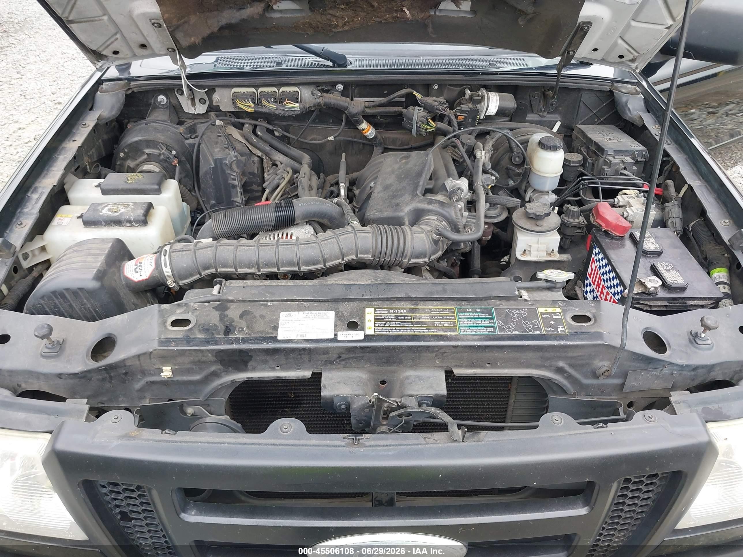 2008 Ford Ranger Xlt Черный vin: 1FTZR44U58PB06058