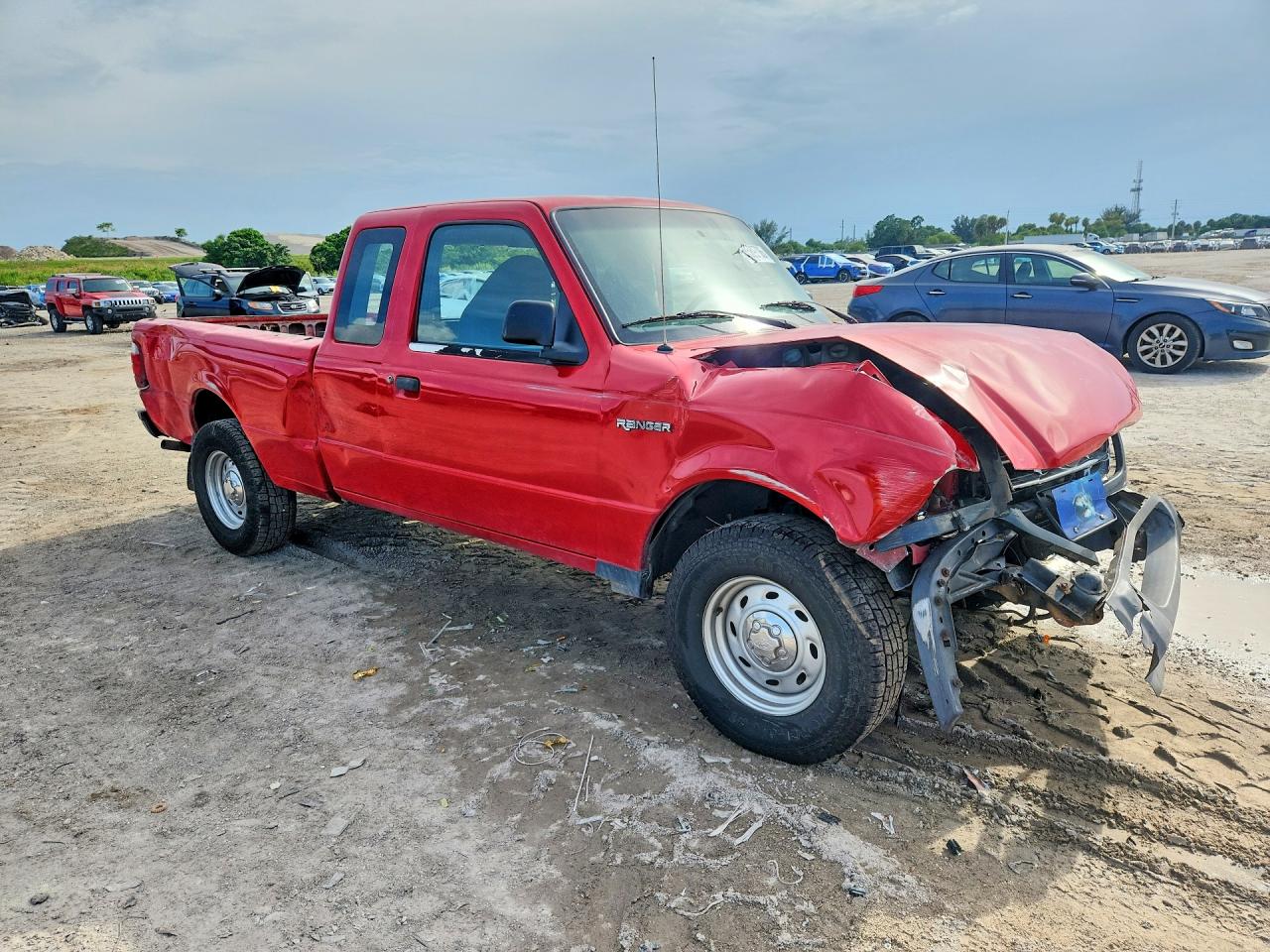 2003 Ford Ranger Super Cab Red vin: 1FTZR44V23PA95148
