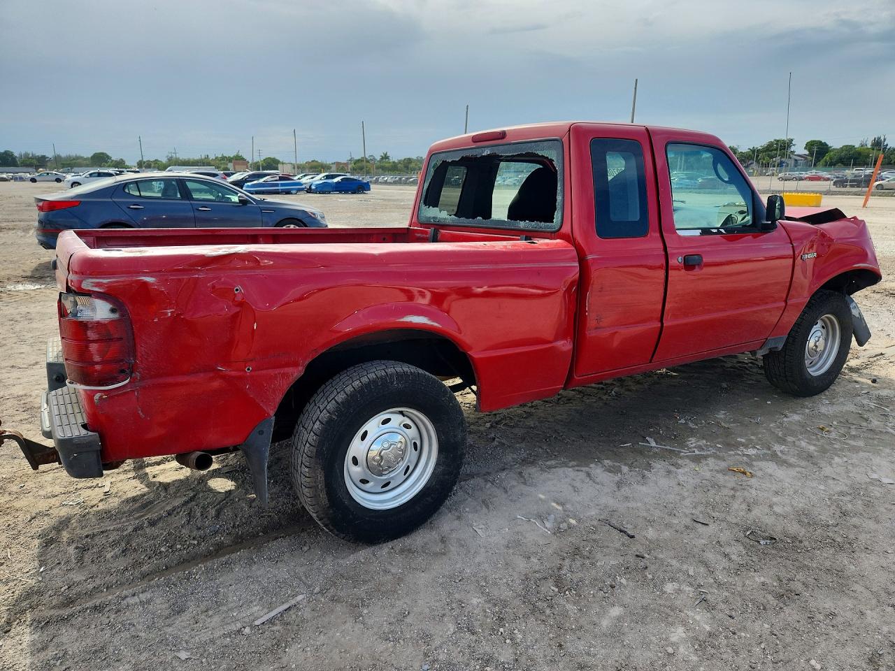 2003 Ford Ranger Super Cab Red vin: 1FTZR44V23PA95148