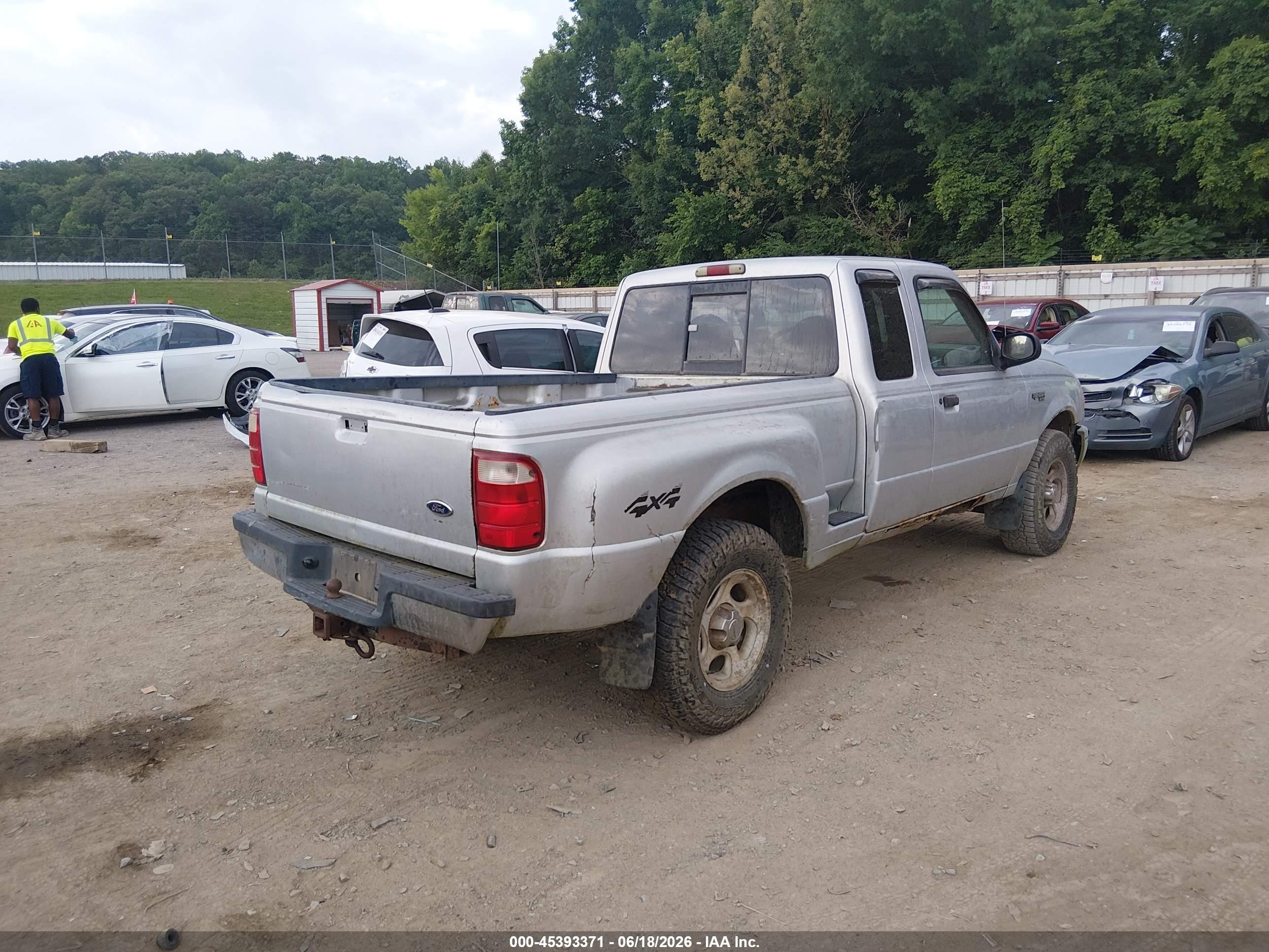 2002 Ford Ranger Edge/xlt Silver vin: 1FTZR45E02PB45817
