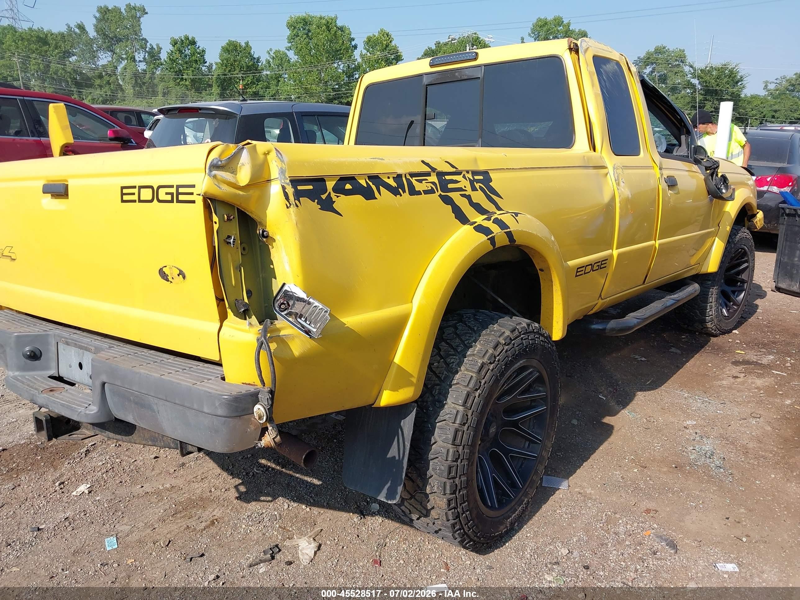 2002 Ford Ranger Edge/xlt Yellow vin: 1FTZR45E02TA69636