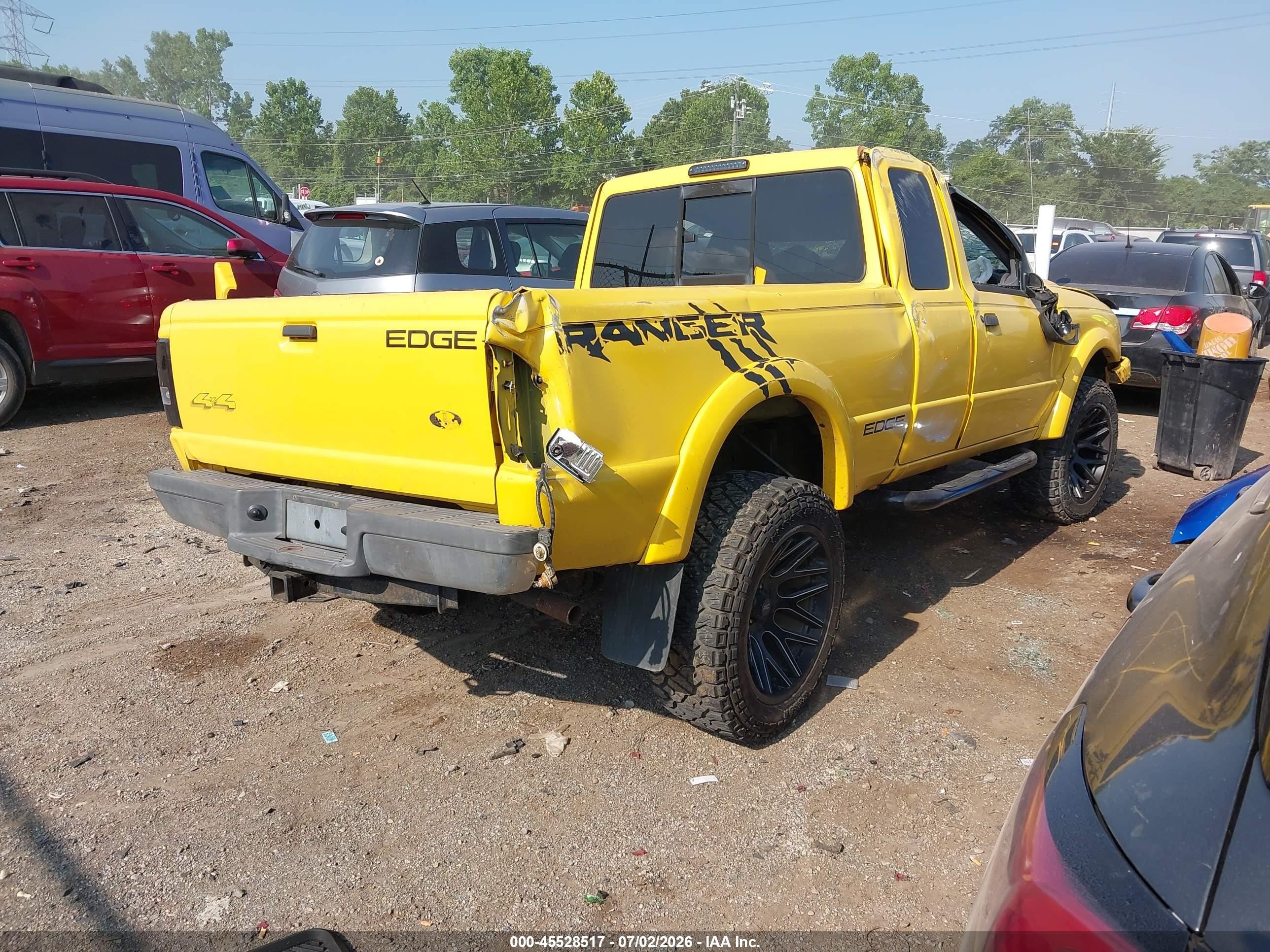2002 Ford Ranger Edge/xlt Yellow vin: 1FTZR45E02TA69636