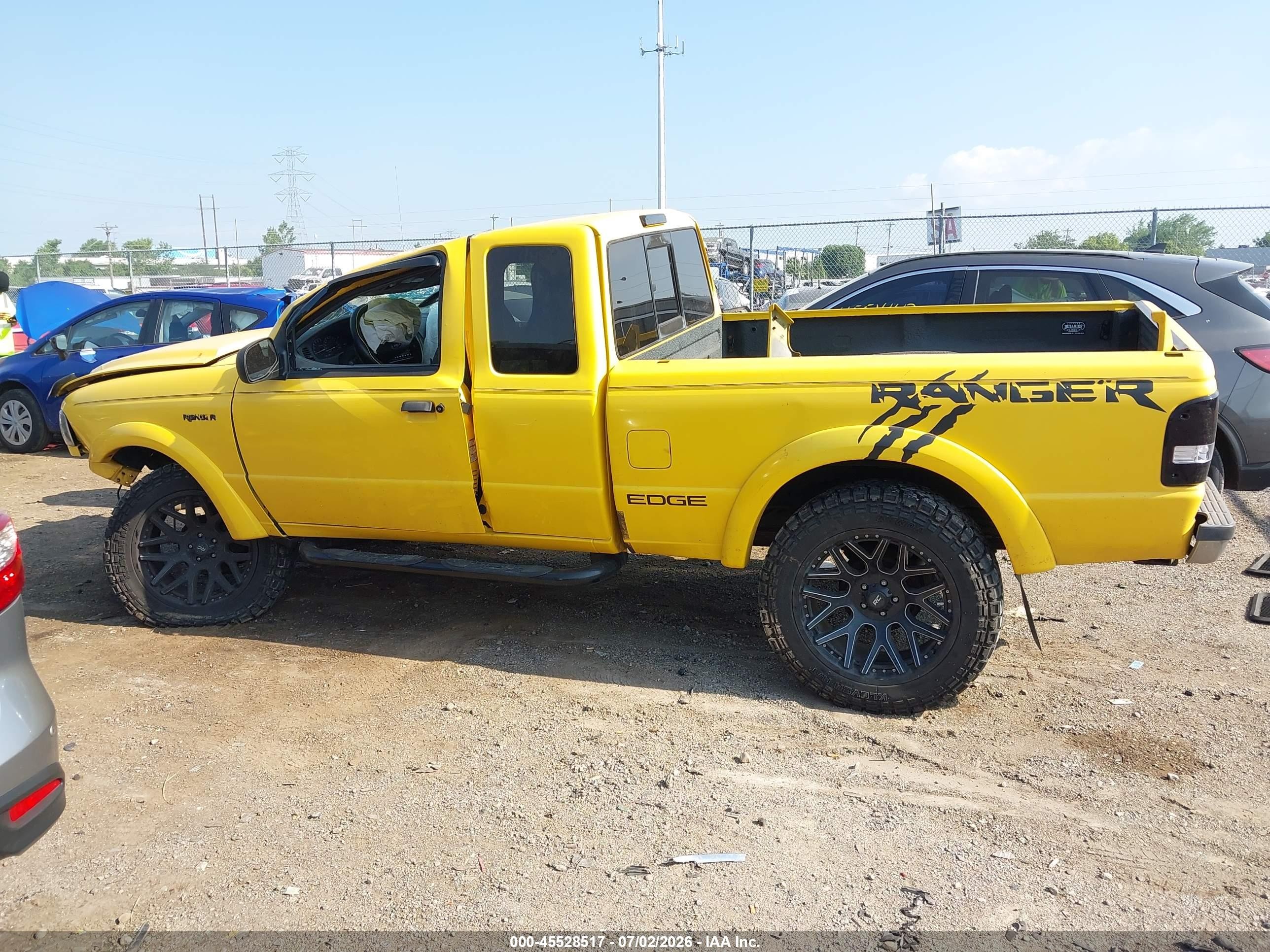 2002 Ford Ranger Edge/xlt Yellow vin: 1FTZR45E02TA69636