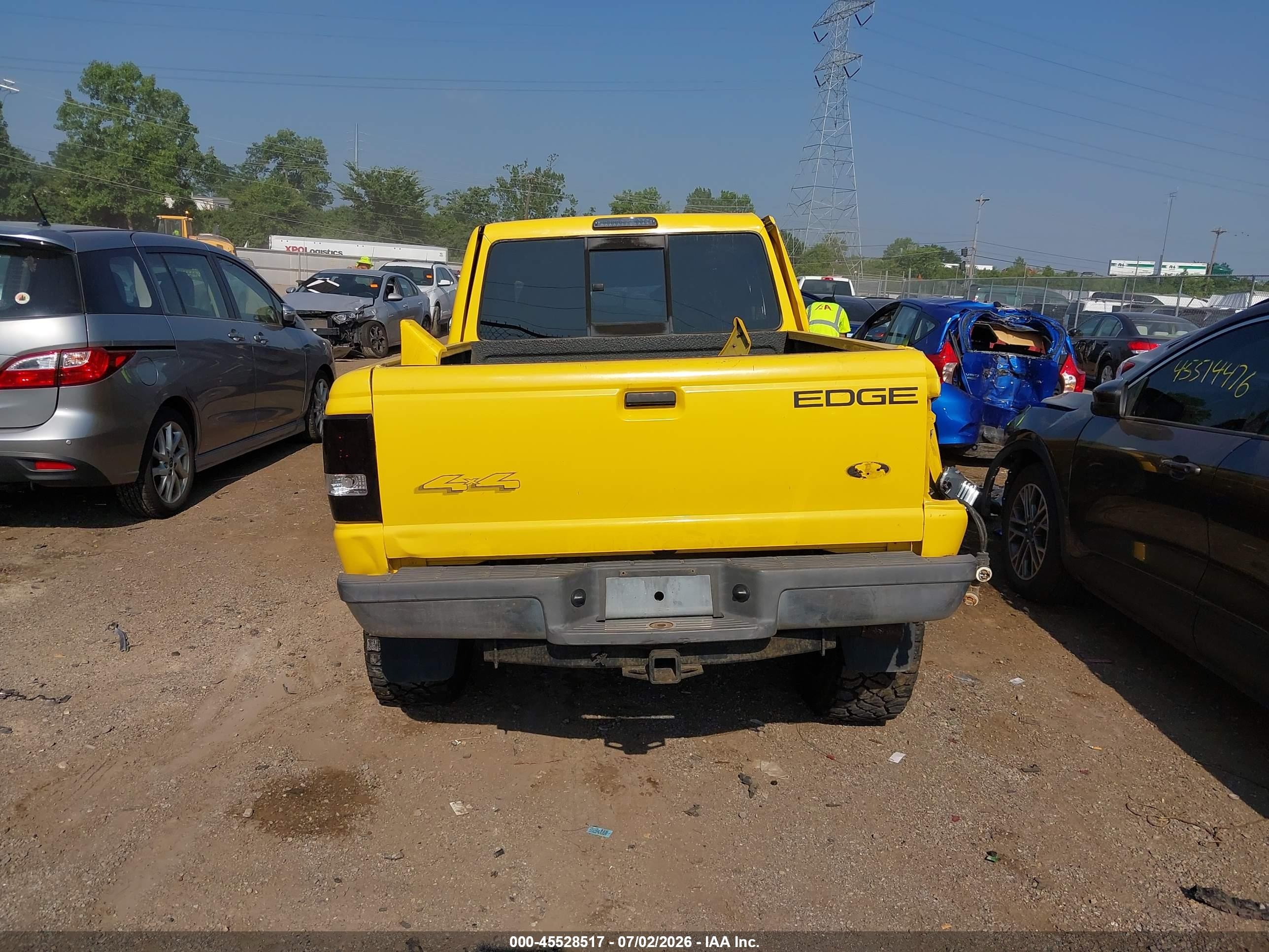 2002 Ford Ranger Edge/xlt Yellow vin: 1FTZR45E02TA69636