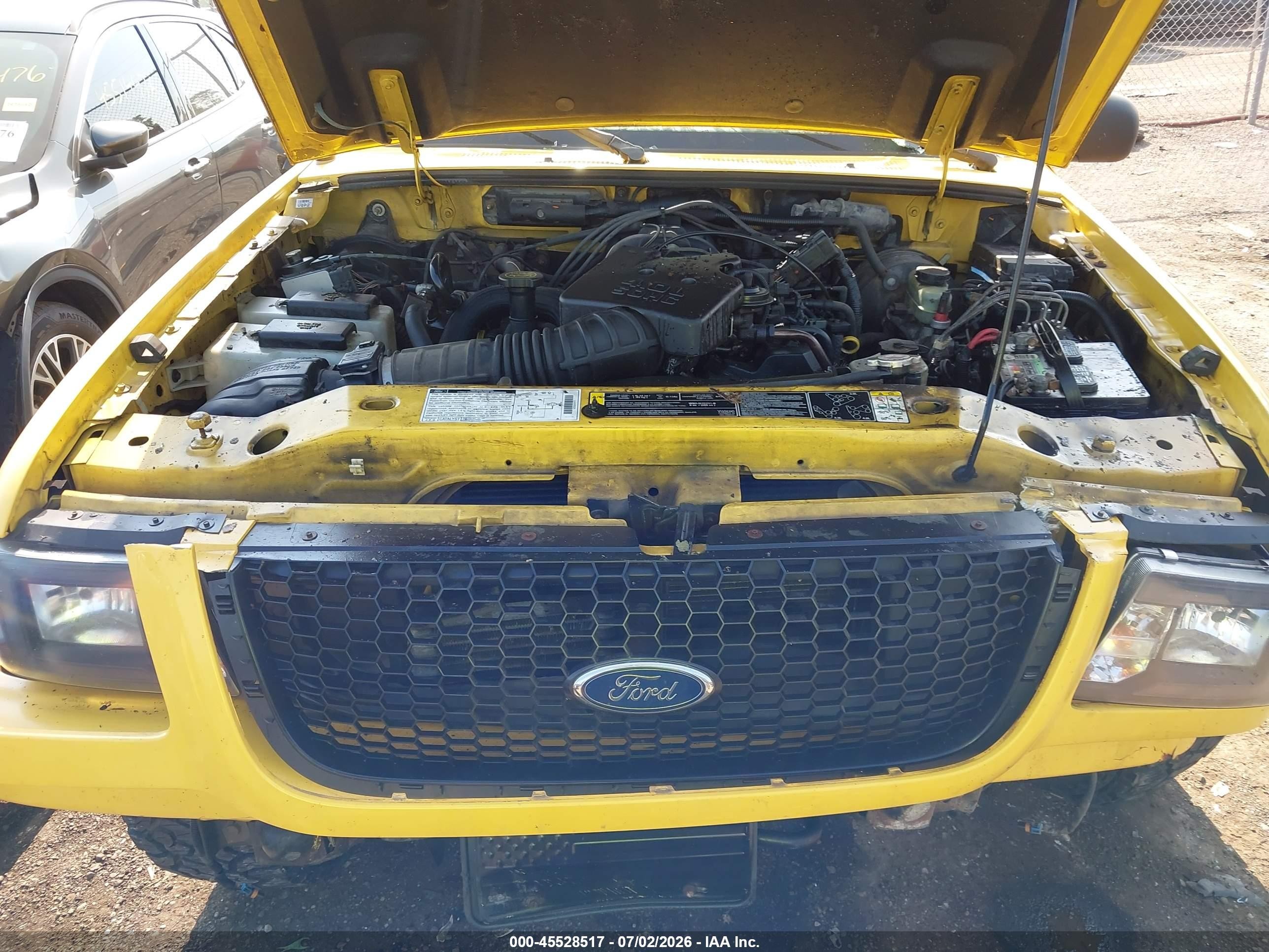 2002 Ford Ranger Edge/xlt Yellow vin: 1FTZR45E02TA69636