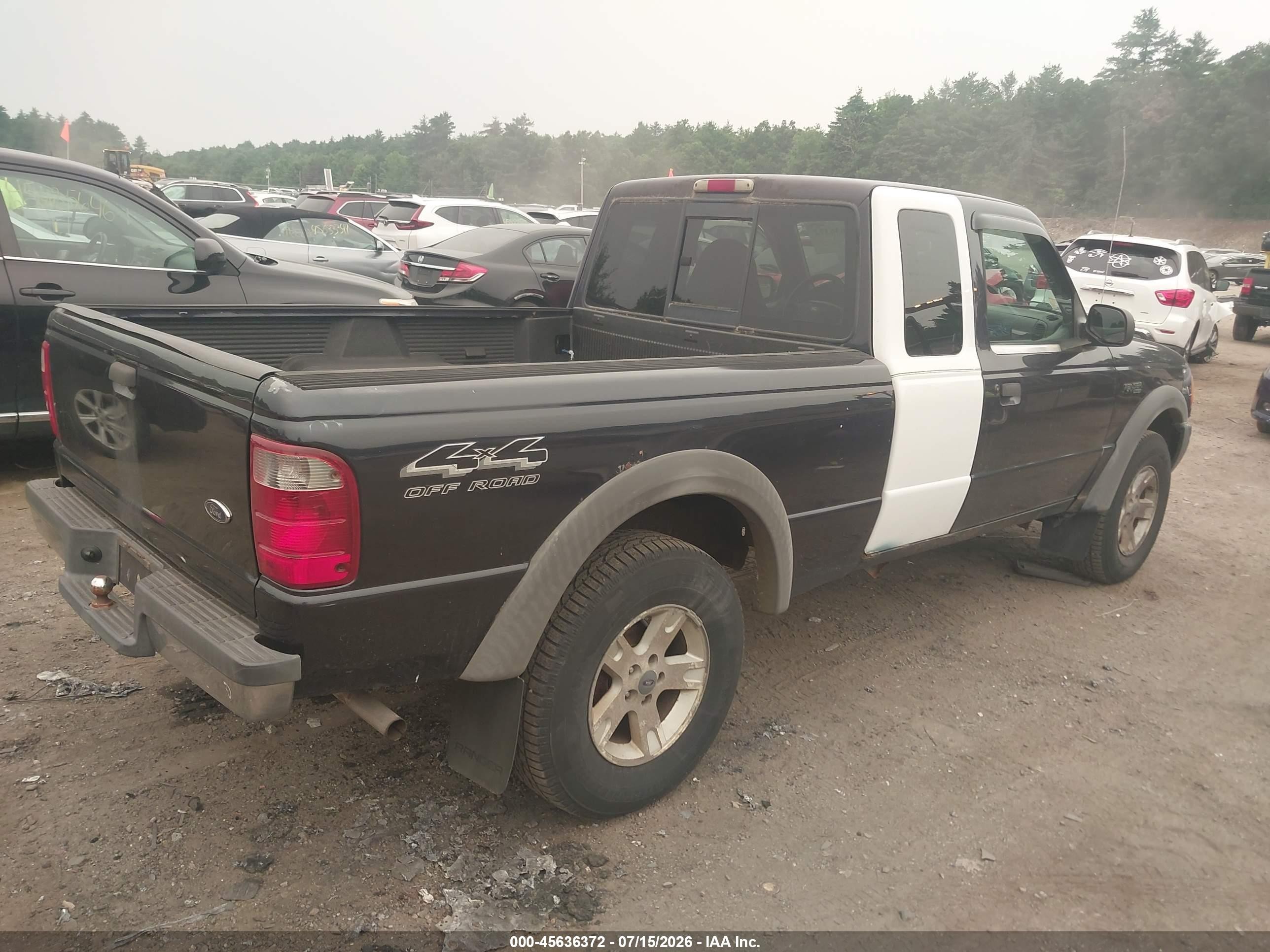 2002 Ford Ranger Edge/xlt Black vin: 1FTZR45E02TA75341