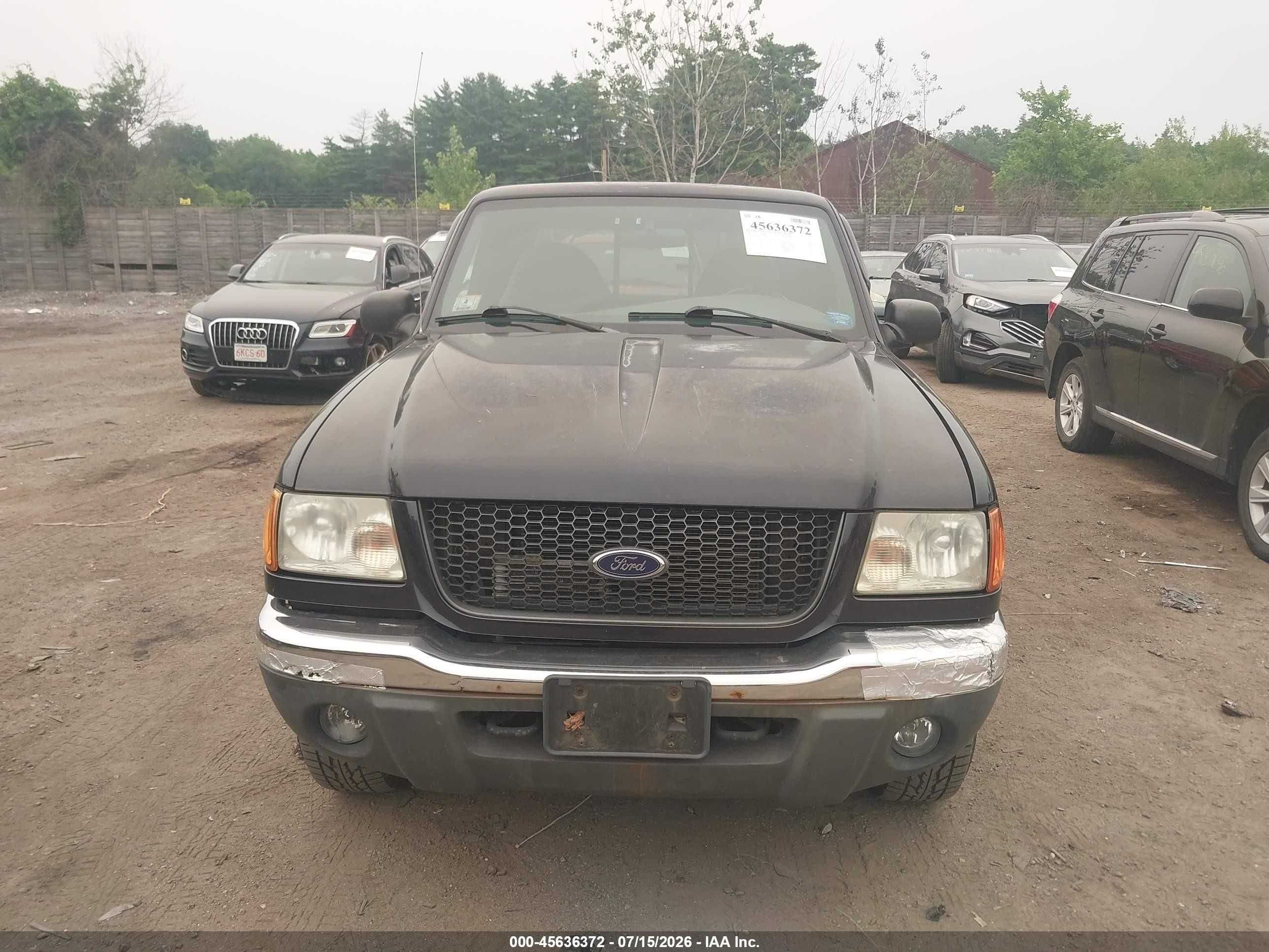 2002 Ford Ranger Edge/xlt Black vin: 1FTZR45E02TA75341
