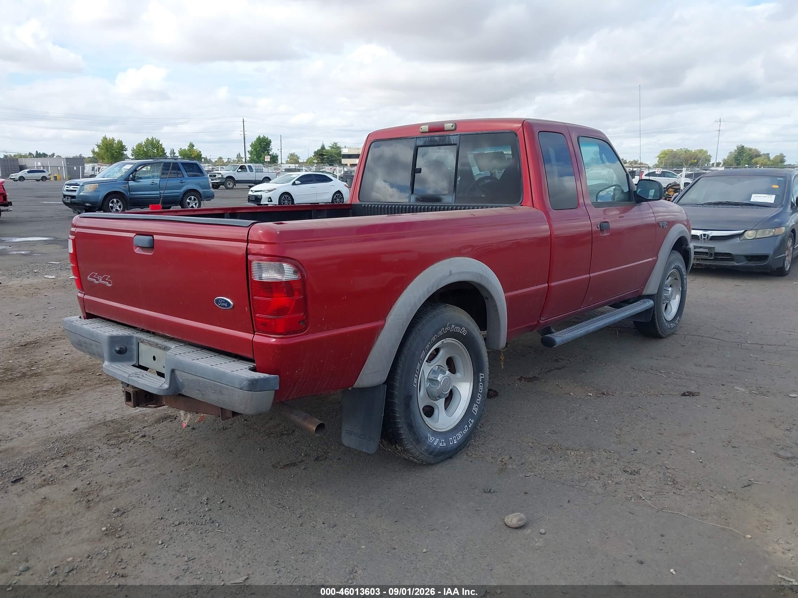 2003 Ford Ranger Edge/xlt Red vin: 1FTZR45E03PA57450