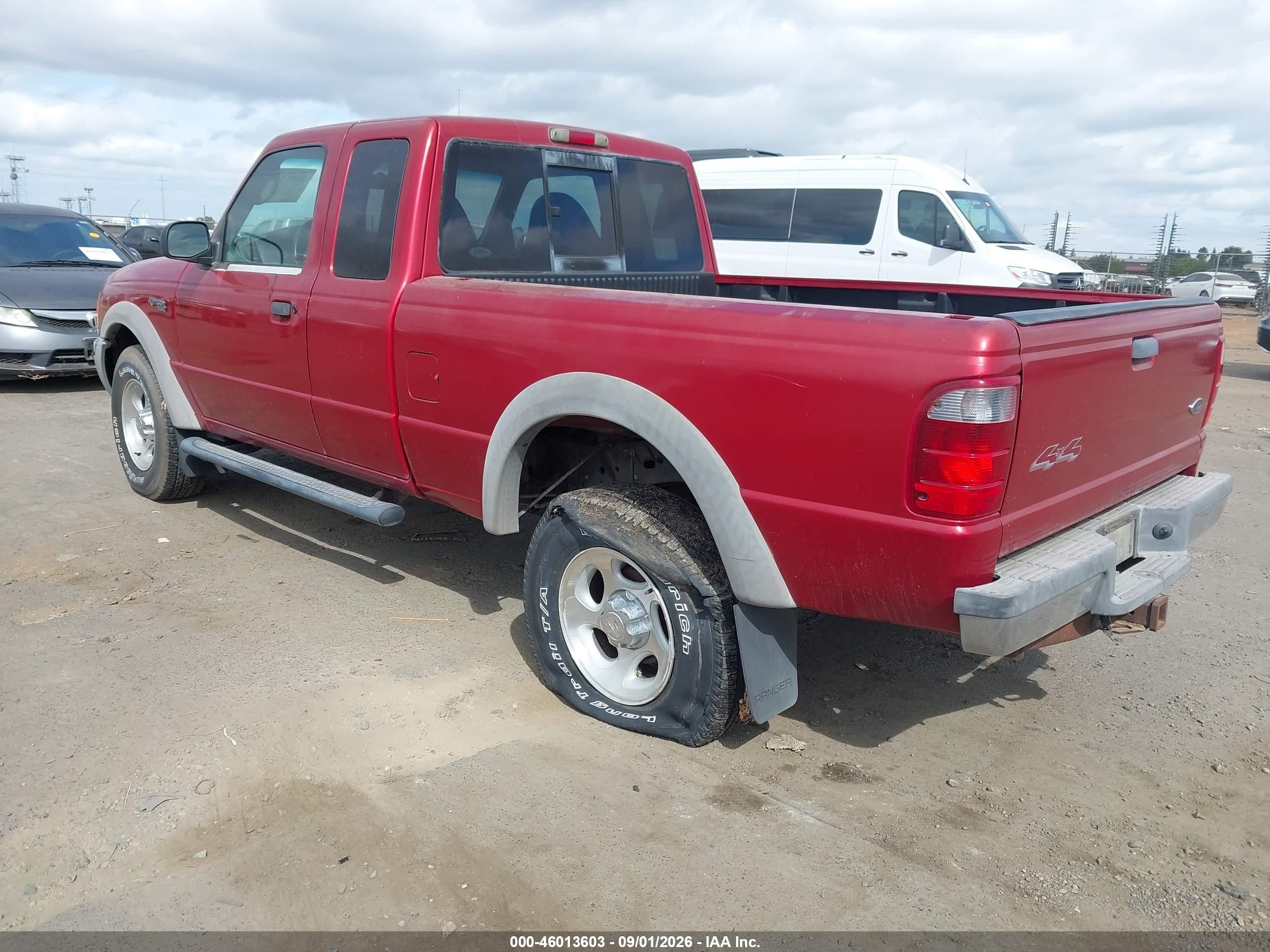 2003 Ford Ranger Edge/xlt Red vin: 1FTZR45E03PA57450