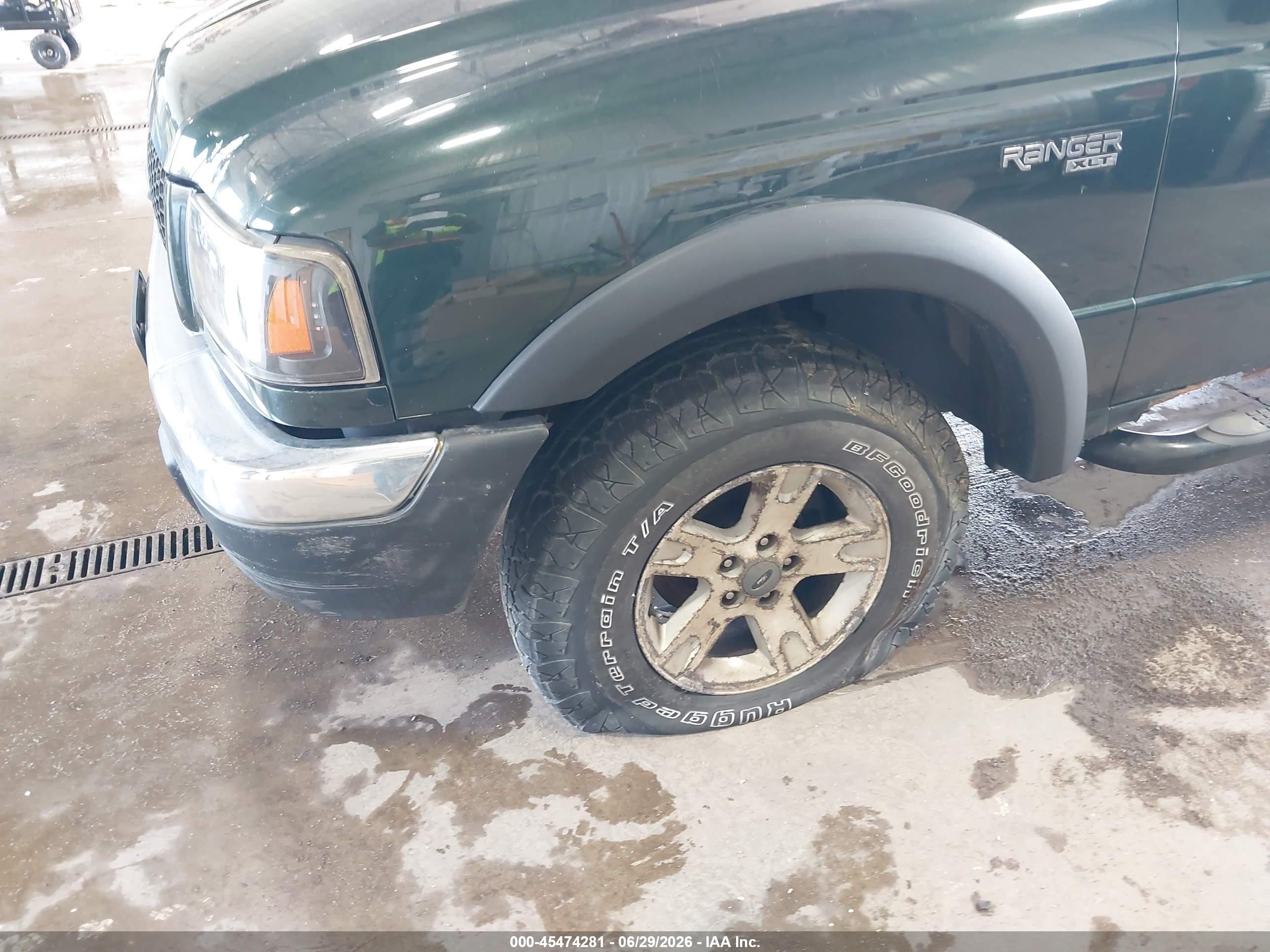 2003 Ford Ranger Edge/xlt Green vin: 1FTZR45E03PB12561