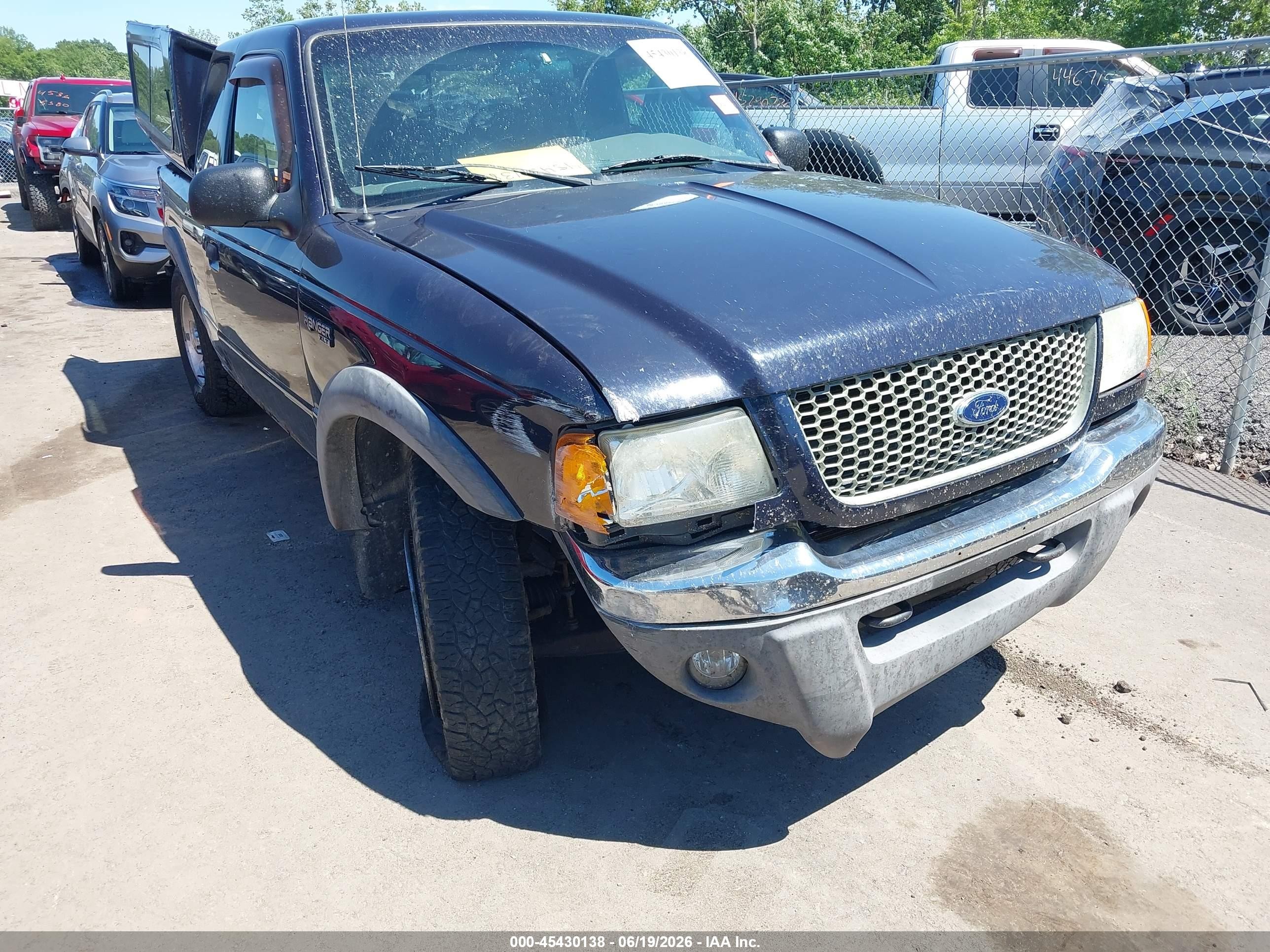 2003 Ford Ranger Edge/xlt Black vin: 1FTZR45E03TA19174