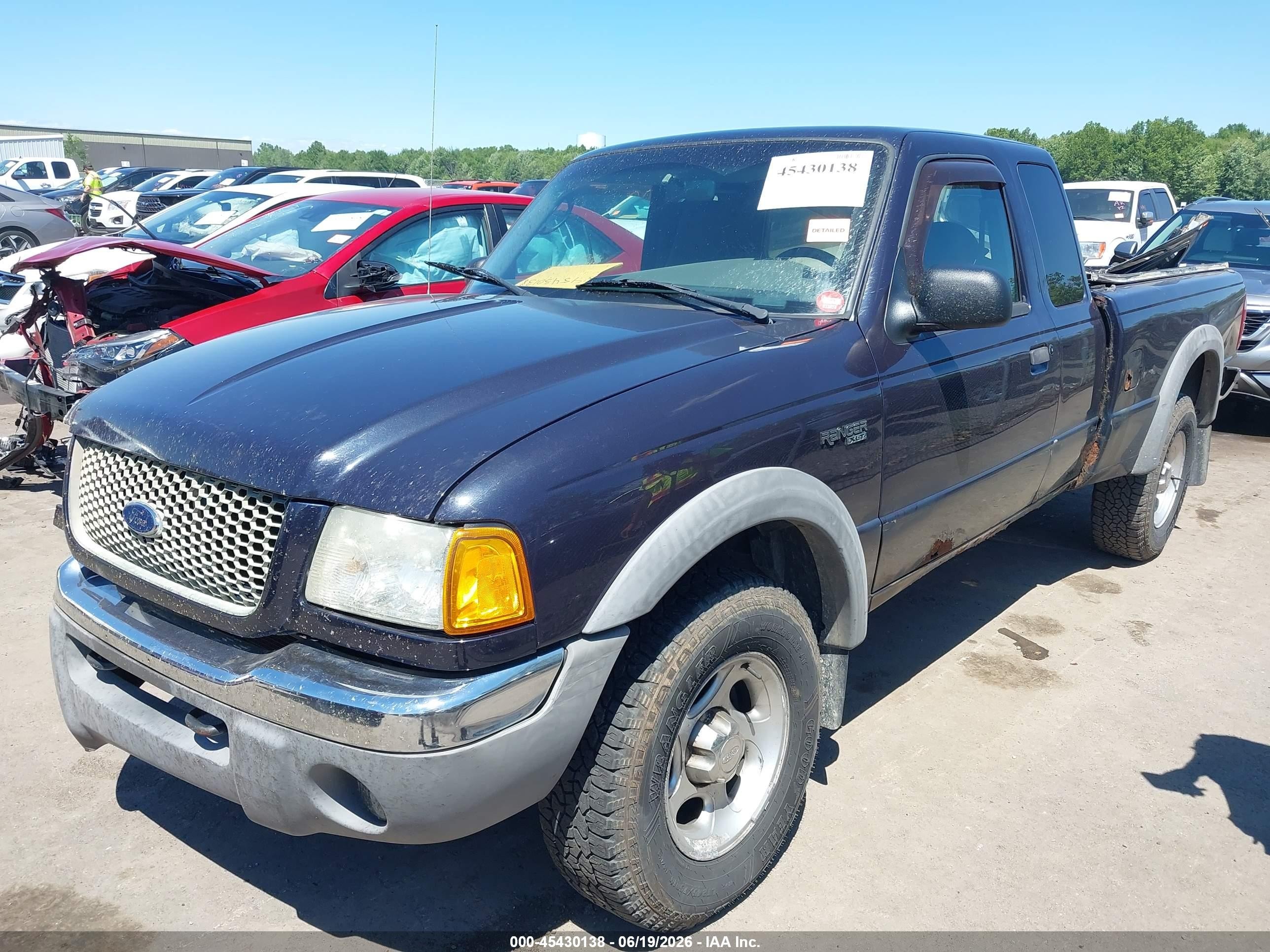 2003 Ford Ranger Edge/xlt Black vin: 1FTZR45E03TA19174