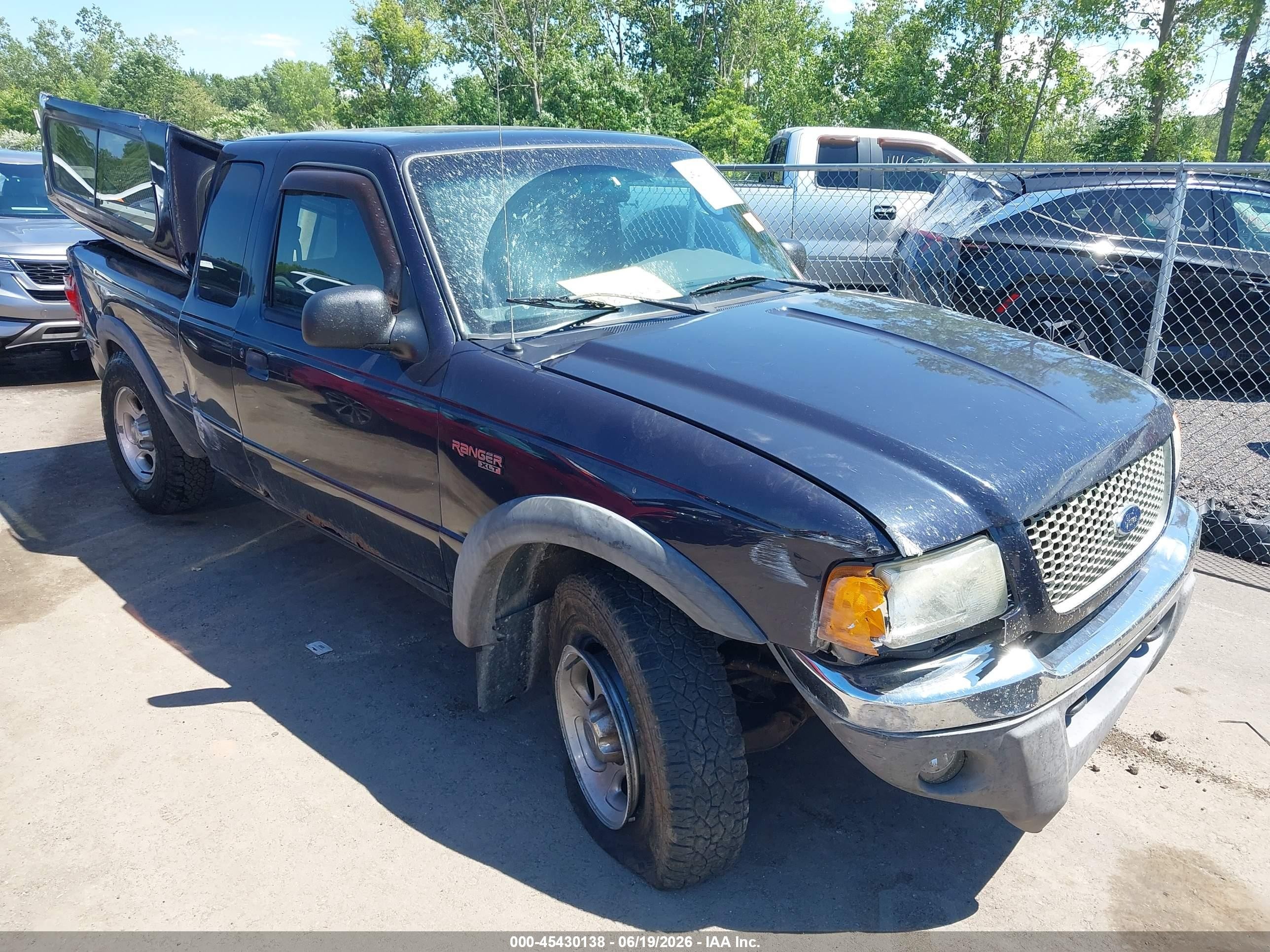 2003 Ford Ranger Edge/xlt Black vin: 1FTZR45E03TA19174