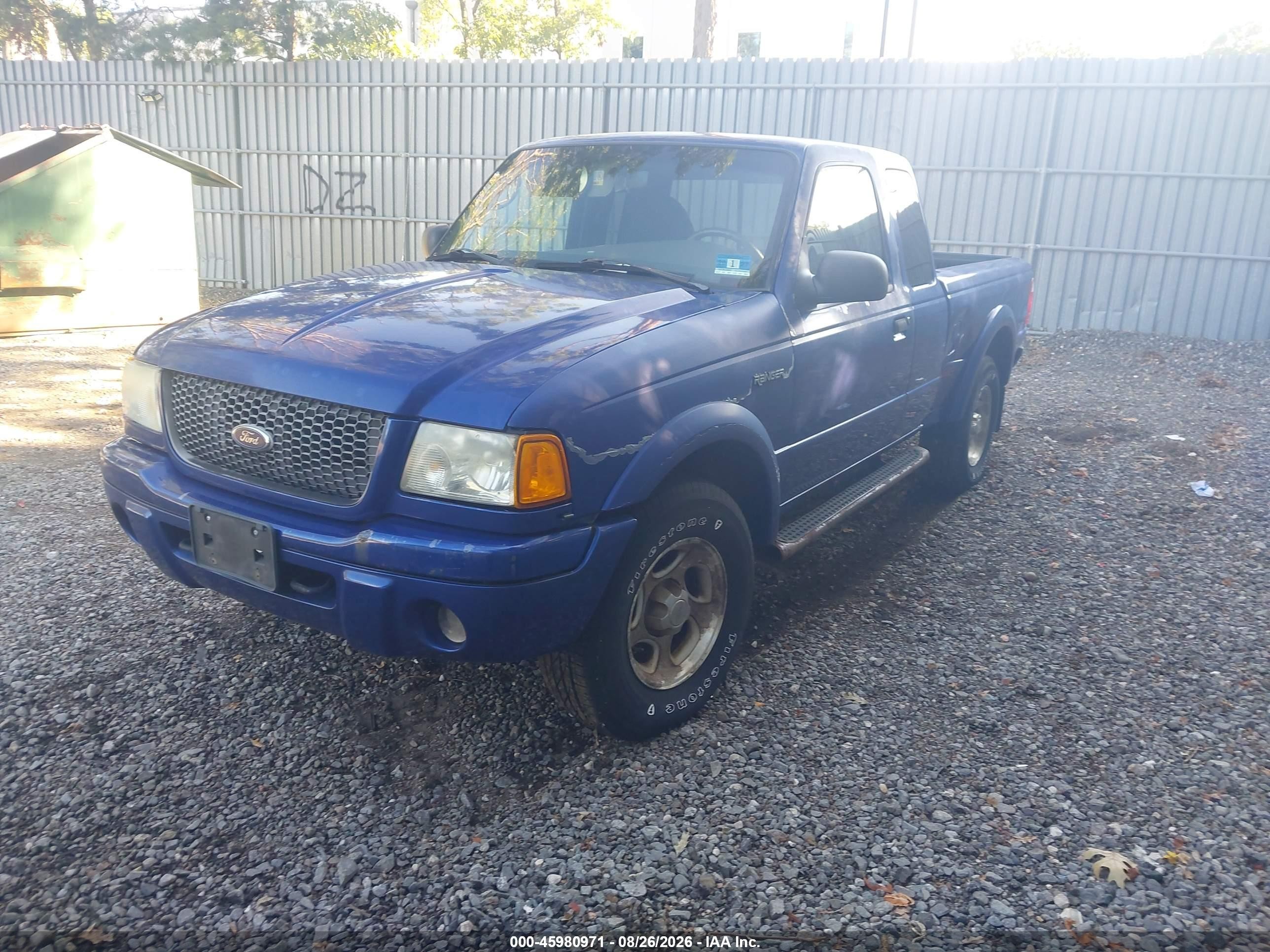 2003 Ford Ranger Edge/xlt Blue vin: 1FTZR45E03TA22883
