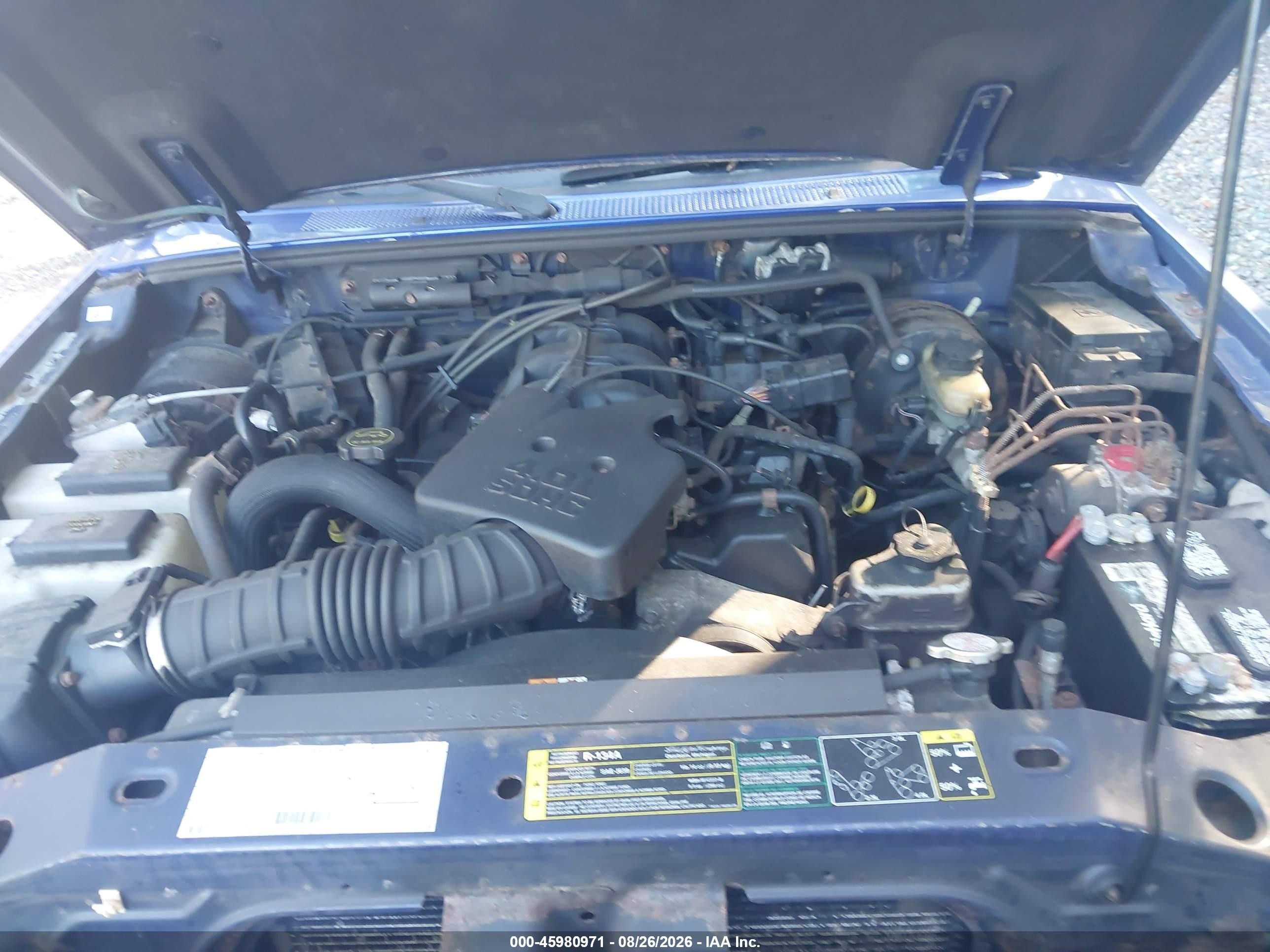 2003 Ford Ranger Edge/xlt Blue vin: 1FTZR45E03TA22883