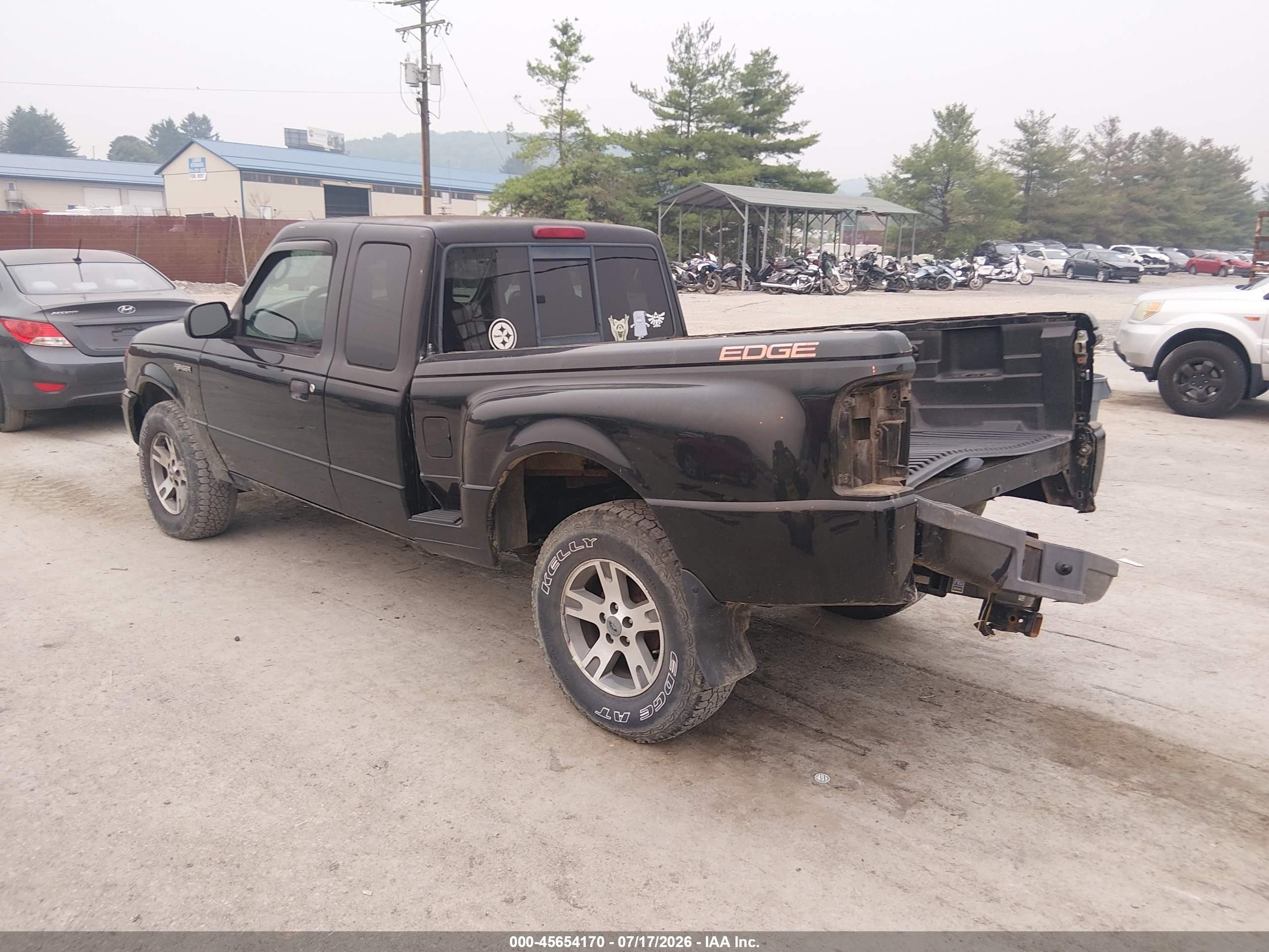 2004 Ford Ranger Edge/tremor/xlt Black vin: 1FTZR45E04PA87419