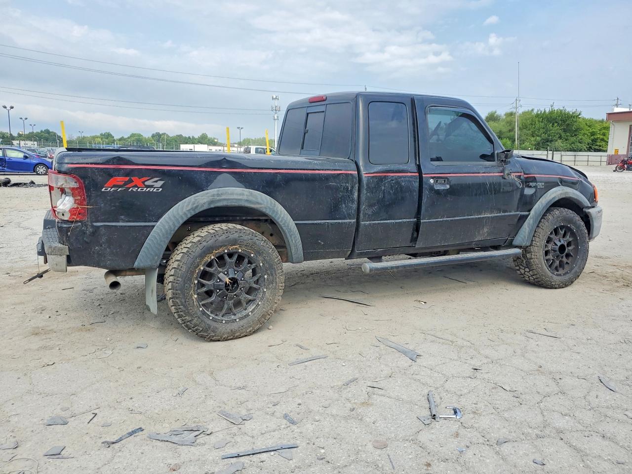 2004 Ford Ranger Super Cab Black vin: 1FTZR45E04PB61650