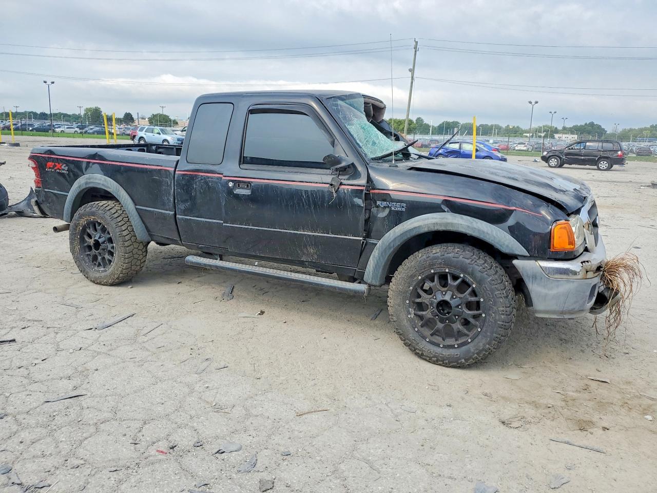 2004 Ford Ranger Super Cab Black vin: 1FTZR45E04PB61650