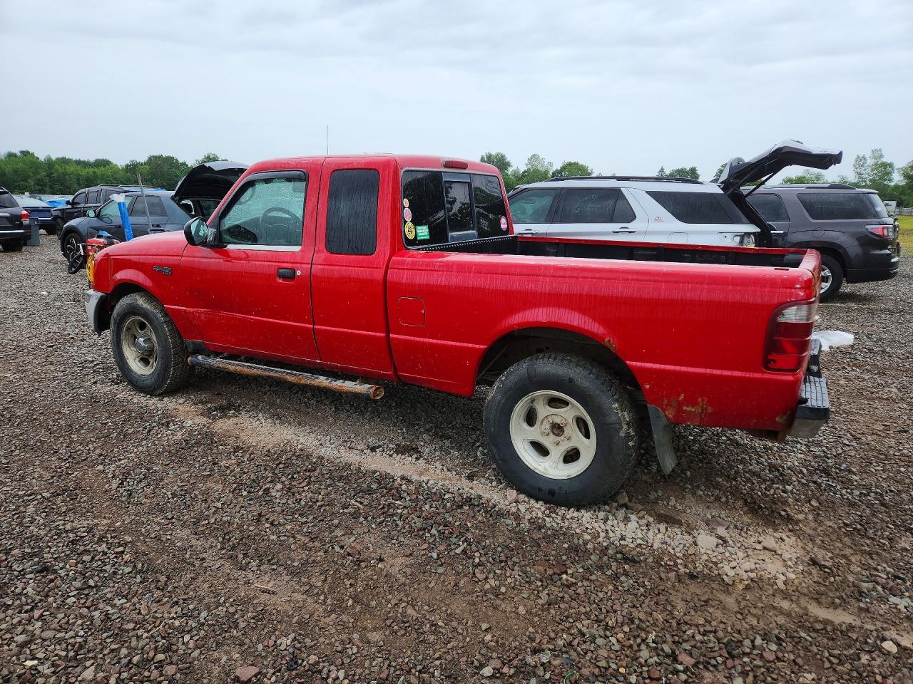 2004 Ford Ranger Super Cab Red vin: 1FTZR45E04TA12646
