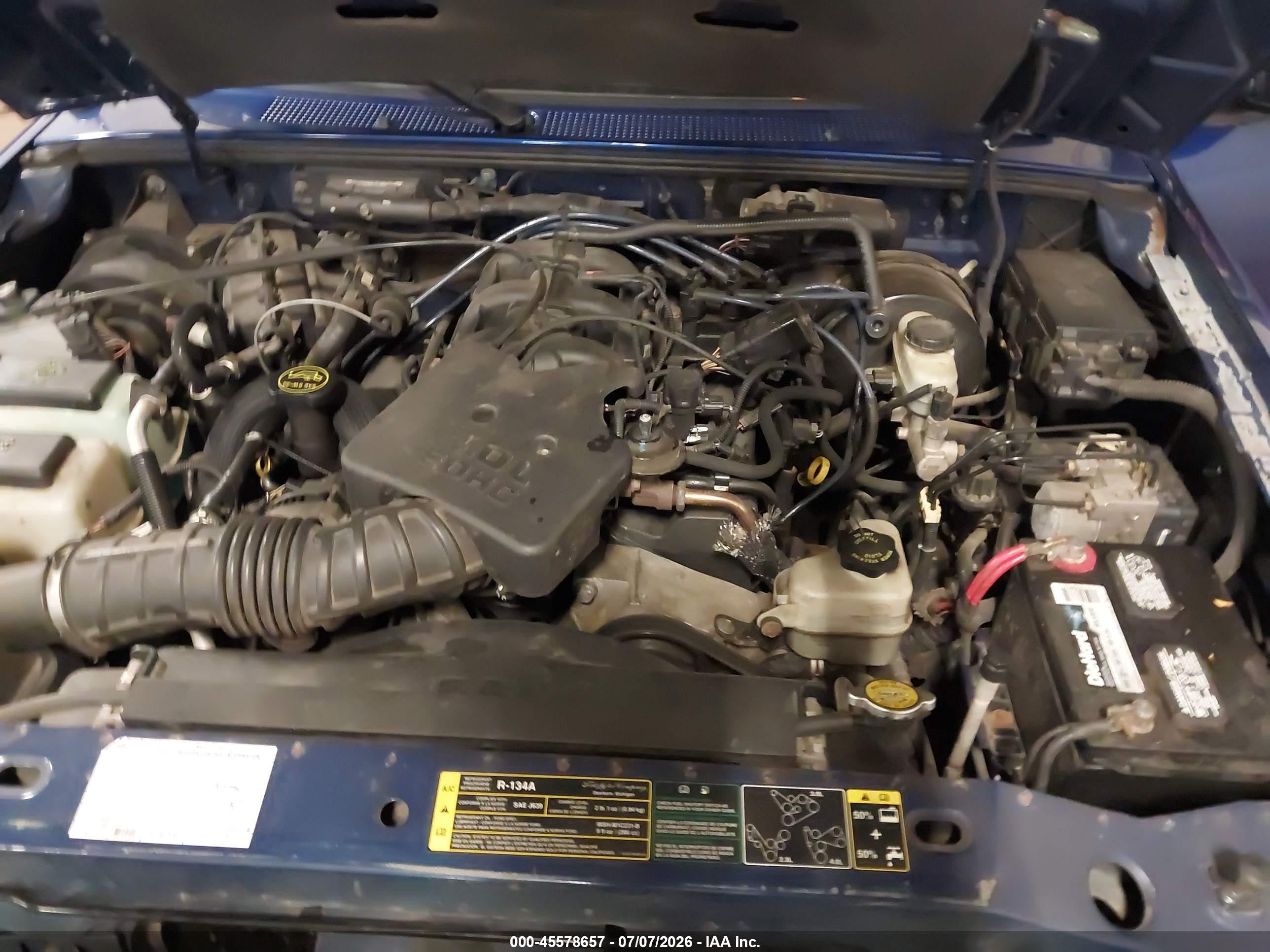 2005 Ford Ranger Edge/fx4 Level Ii/fx4 Off-road/xlt Blue vin: 1FTZR45E05PA45107