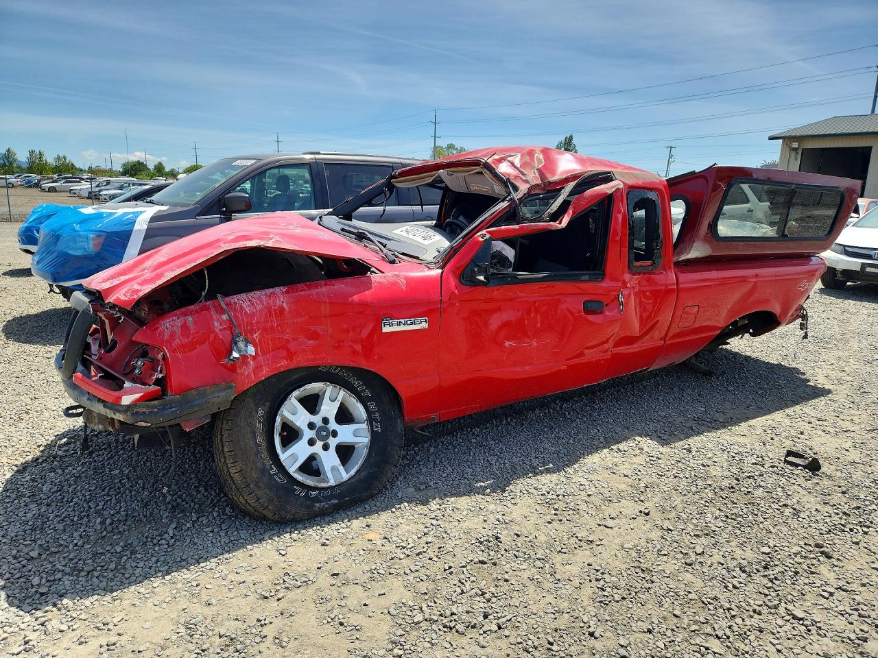 2006 Ford Ranger Super Cab Red vin: 1FTZR45E06PA25716