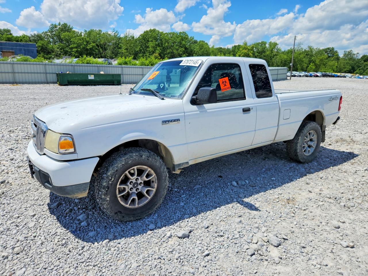 2007 Ford Ranger Super Cab Белый vin: 1FTZR45E07PA47426