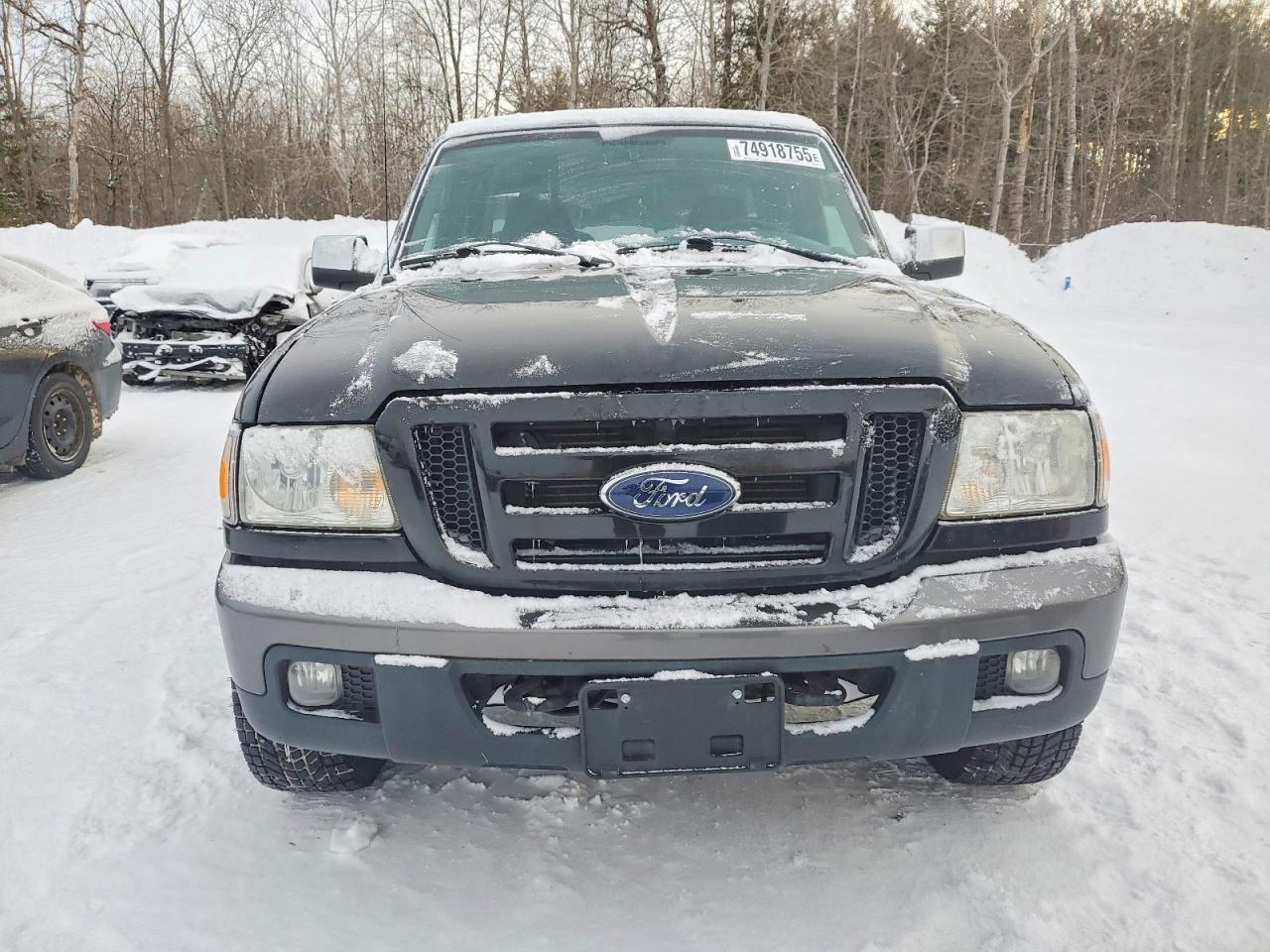 2007 Ford Ranger Super Cab Black vin: 1FTZR45E07PA54635