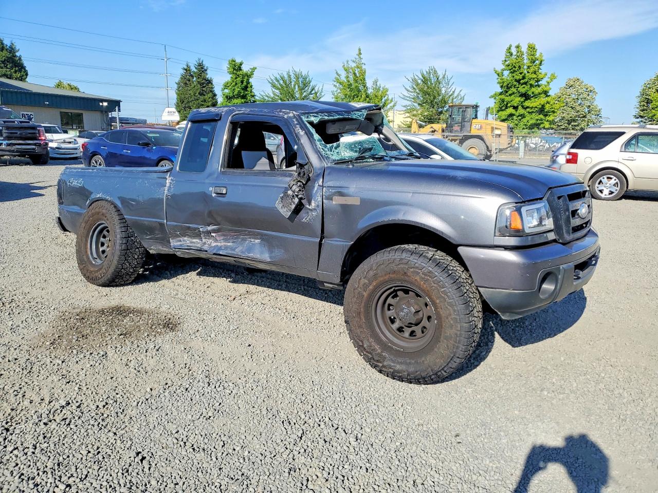 2008 Ford Ranger Super Cab Gray vin: 1FTZR45E08PA78578