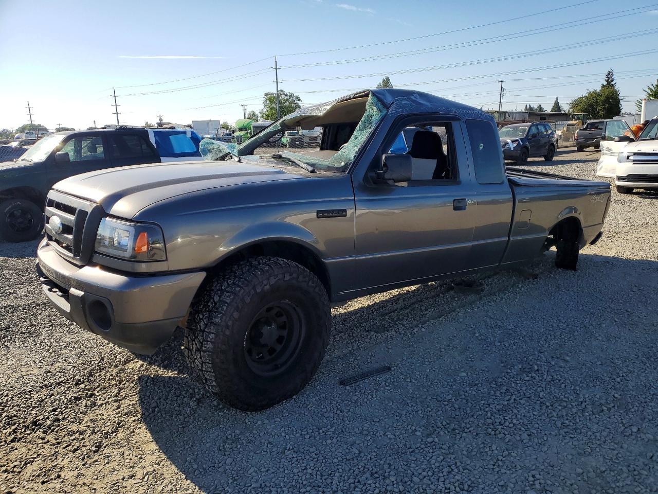 2008 Ford Ranger Super Cab Gray vin: 1FTZR45E08PA78578