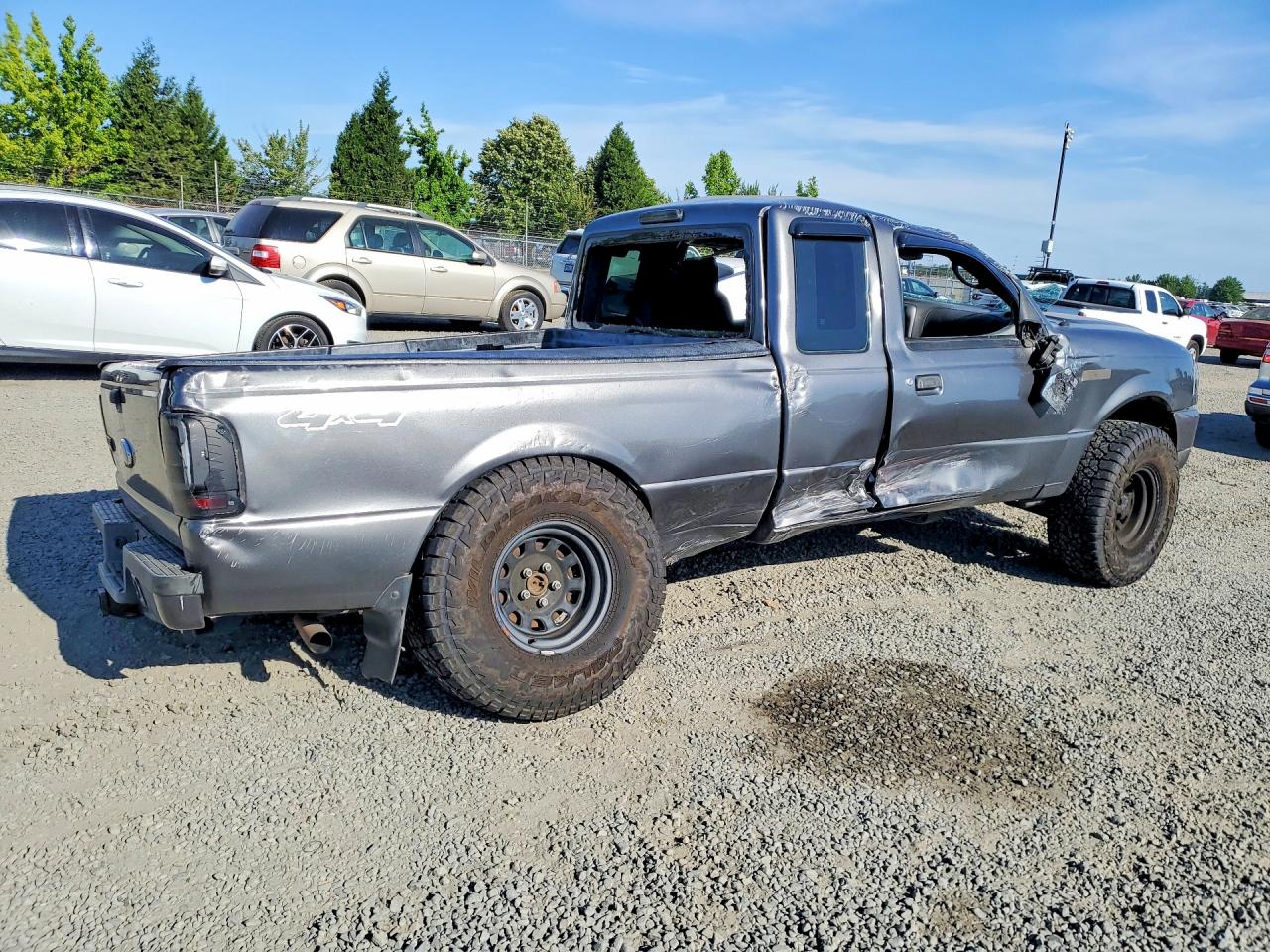 2008 Ford Ranger Super Cab Gray vin: 1FTZR45E08PA78578