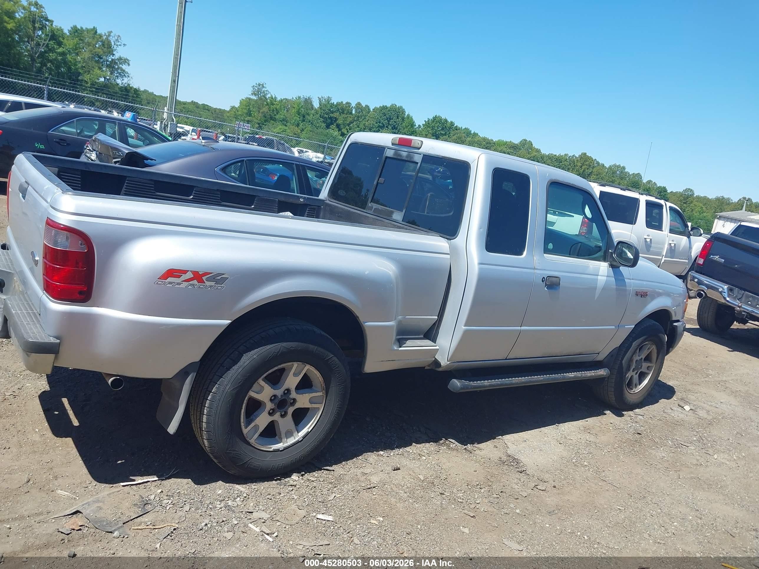 2003 Ford Ranger Edge/xlt Silver vin: 1FTZR45E13PA12663