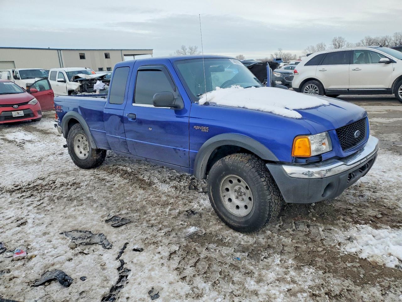 2003 Ford Ranger Super Cab Blue vin: 1FTZR45E13PA67694